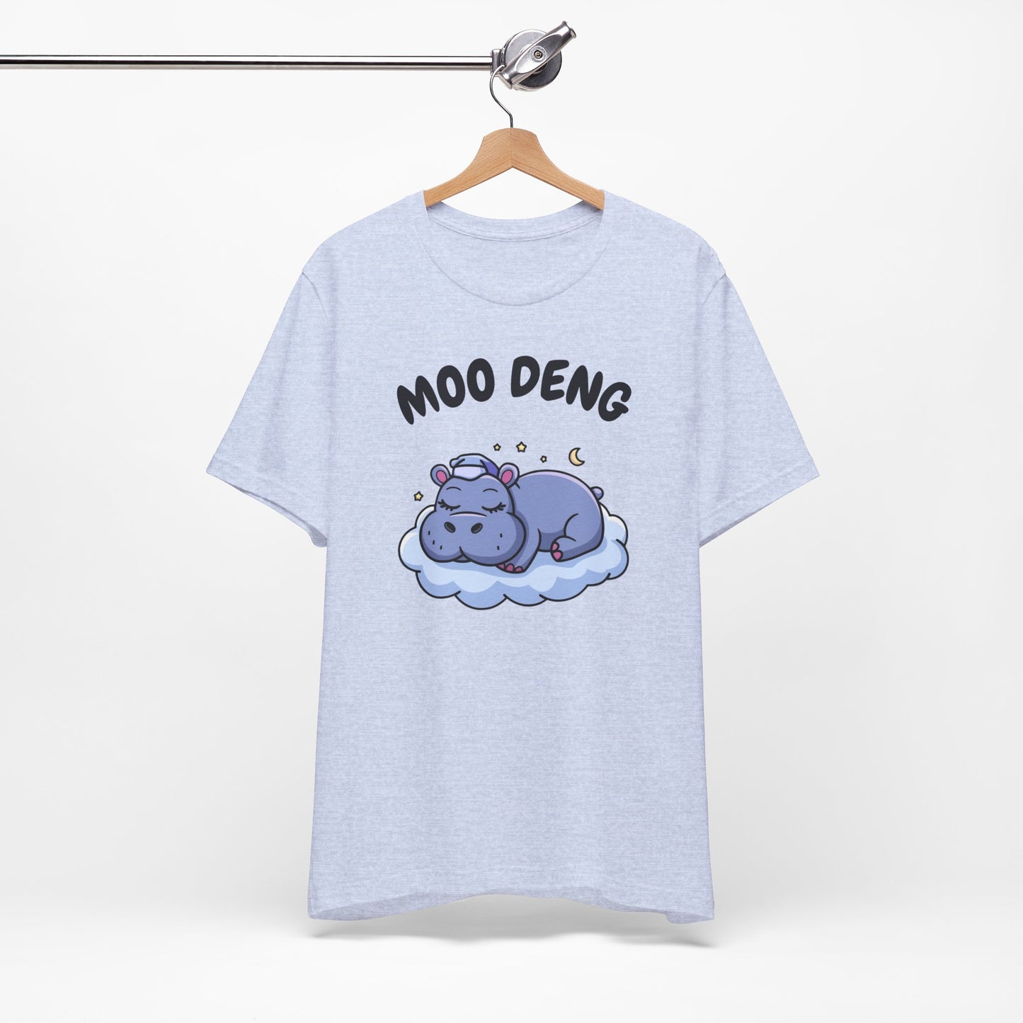 Funny Hippo Moo-Deng T-shirt, Quirky Animal Lover Gift for Her