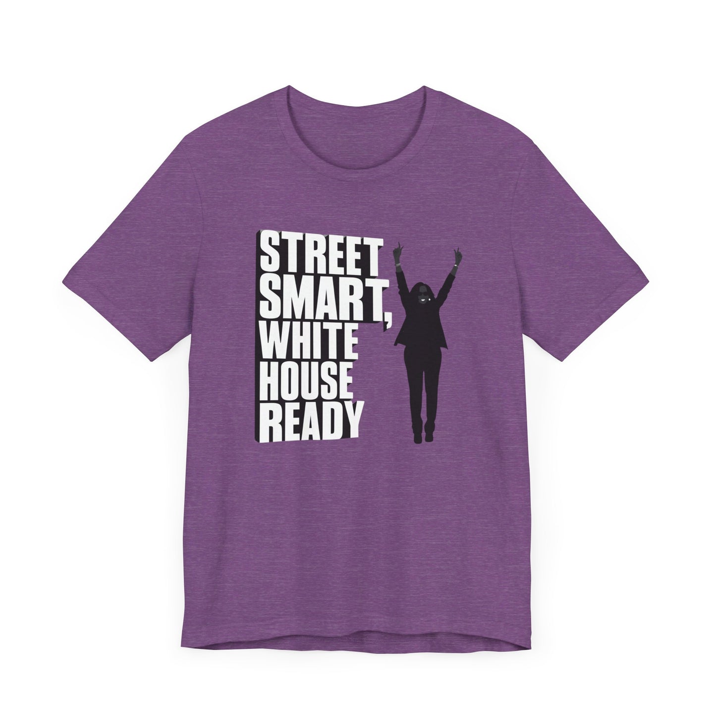 Kamala Harris 'Street Smart, White House Ready' Silhouette T-Shirt - Celebrate Strong Leadership