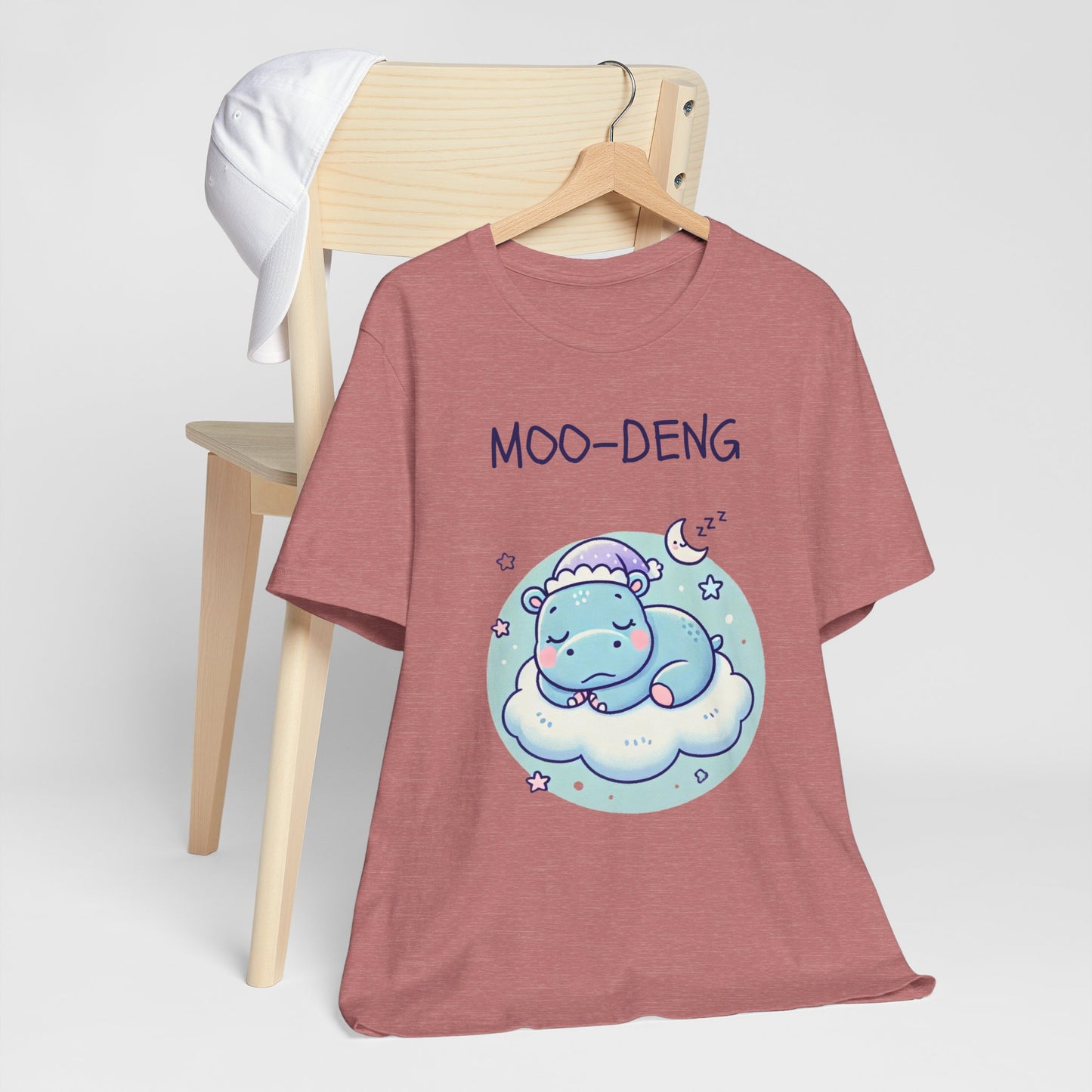 Moo-Deng Baby Hippo T-shirt, Adorable Gift for Her, Cute Animal Lover Tee