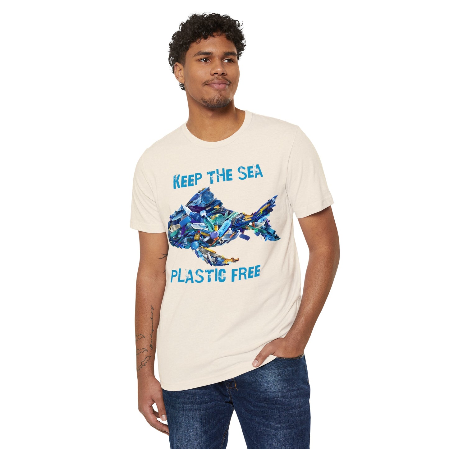 Keep the Sea Plastic Free: Eco-Friendly Organic Cotton Tee