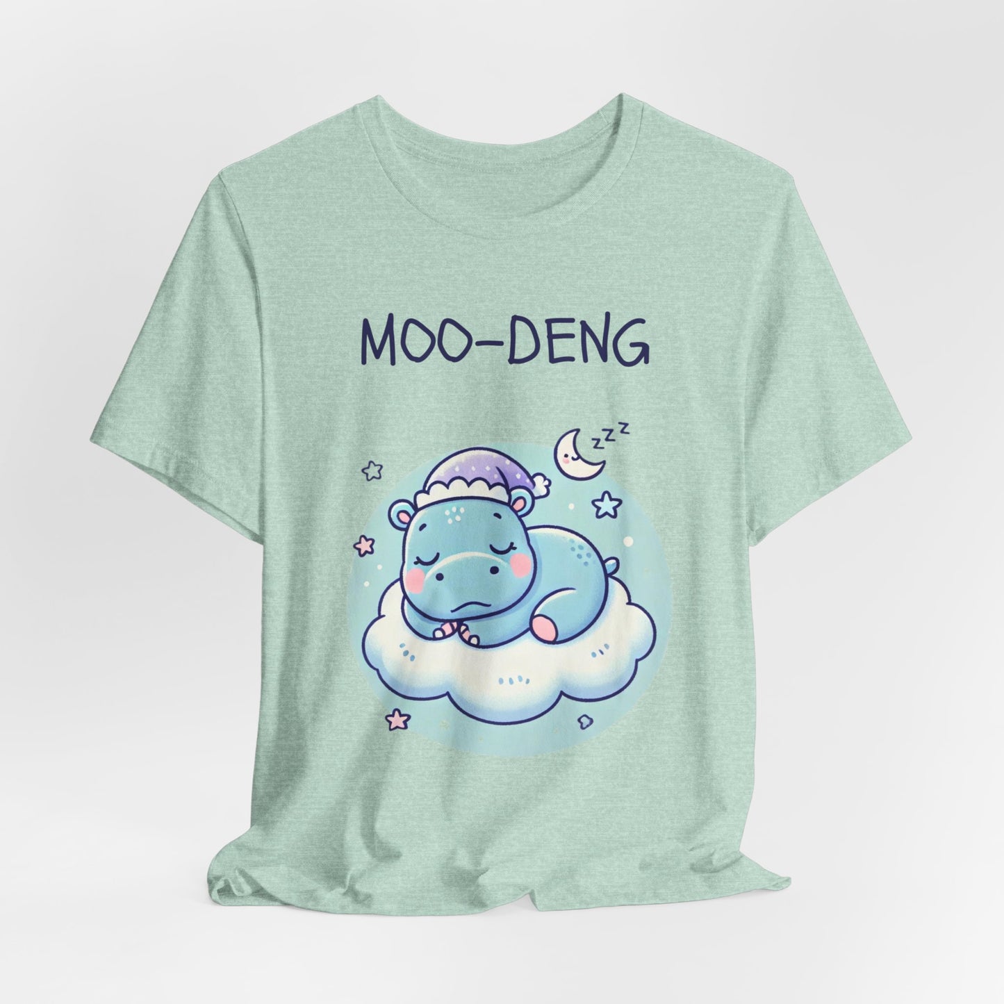 Moo-Deng Baby Hippo T-shirt, Adorable Gift for Her, Cute Animal Lover Tee