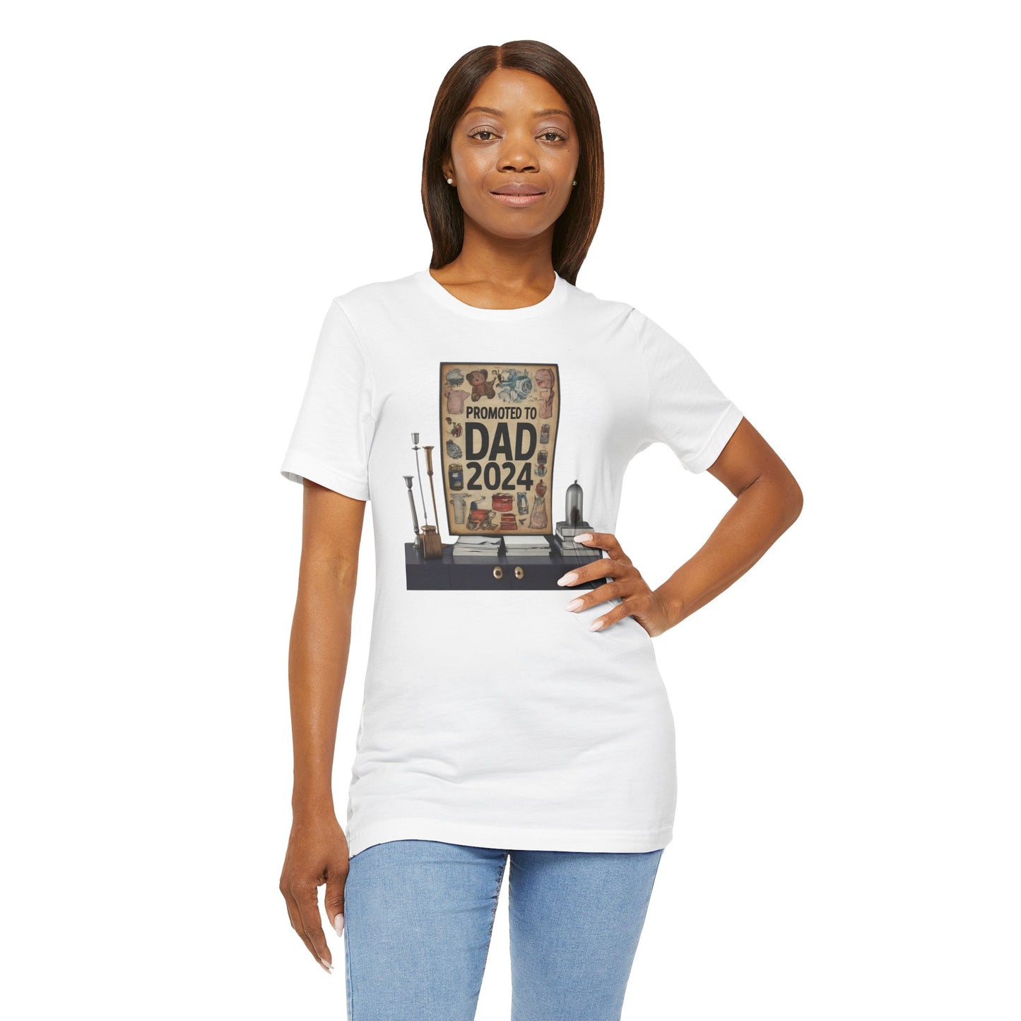 Promoted to Dad 2024 T-Shirt | Celebrate Fatherhood with Style