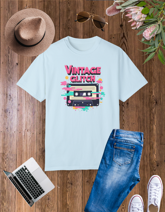 Vintage Glitch Unisex T-Shirt - Retro Style Graphic Tee