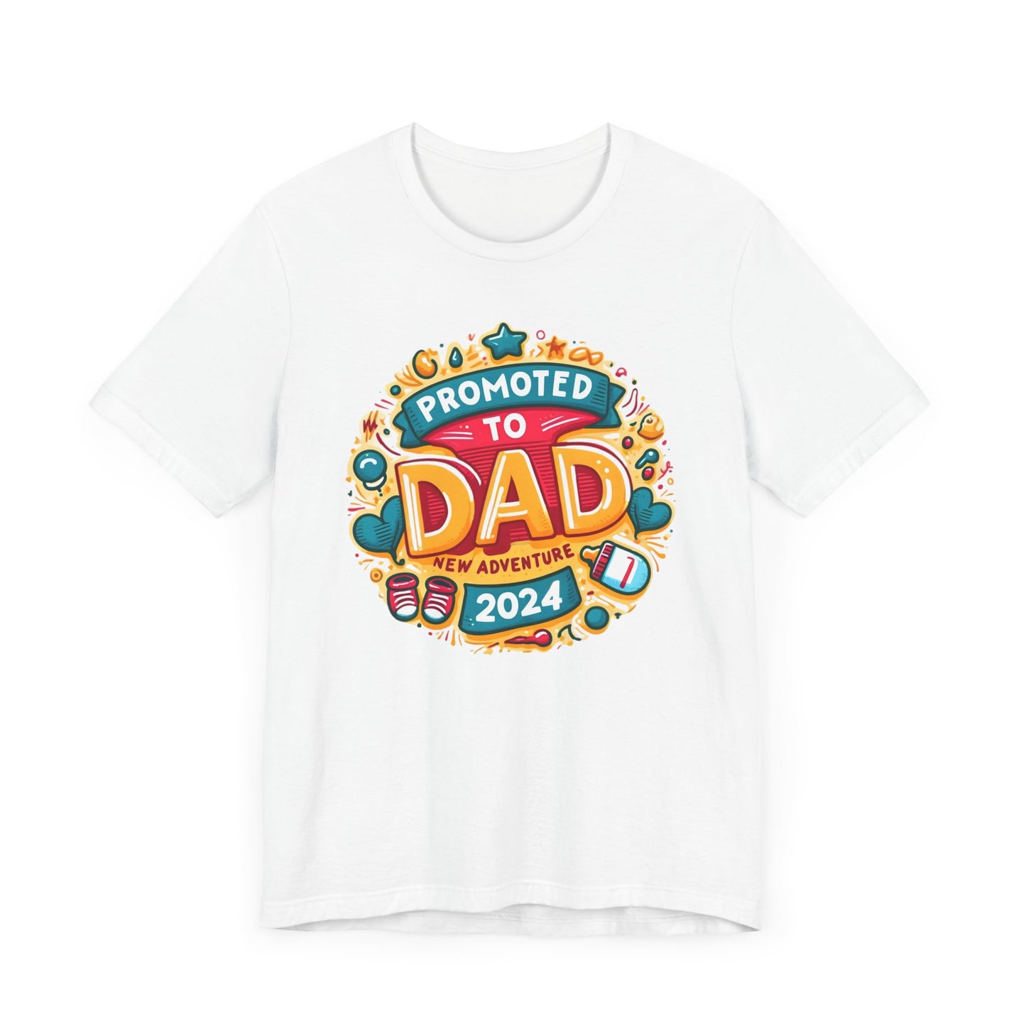 Promoted to Dad 2024 T-Shirt | Celebrate Fatherhood with Style