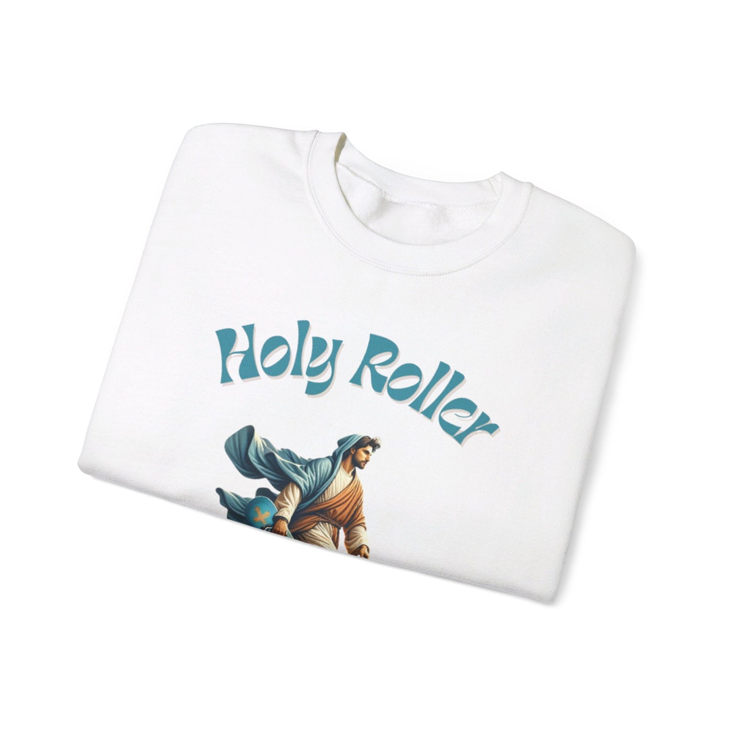 Holy Roller Skateboarding Jesus T-Shirt - Divine Streetwear, Faith-Inspired Skate Tee