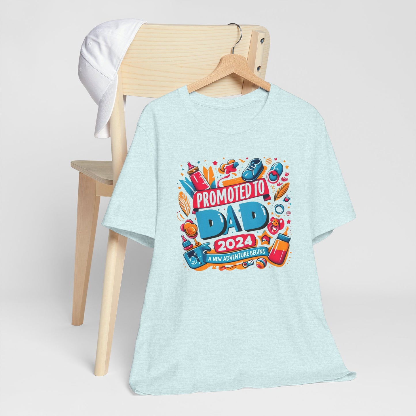 Promoted to Dad 2024 T-Shirt | Celebrate Fatherhood with Style