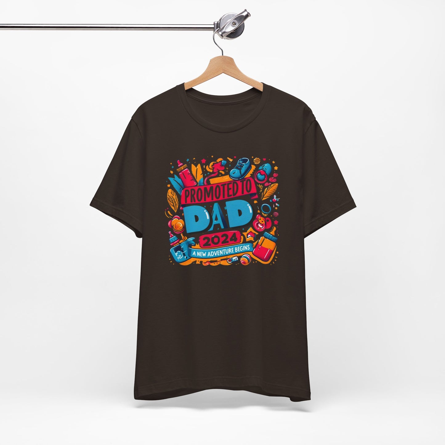 Promoted to Dad 2024 T-Shirt | Celebrate Fatherhood with Style