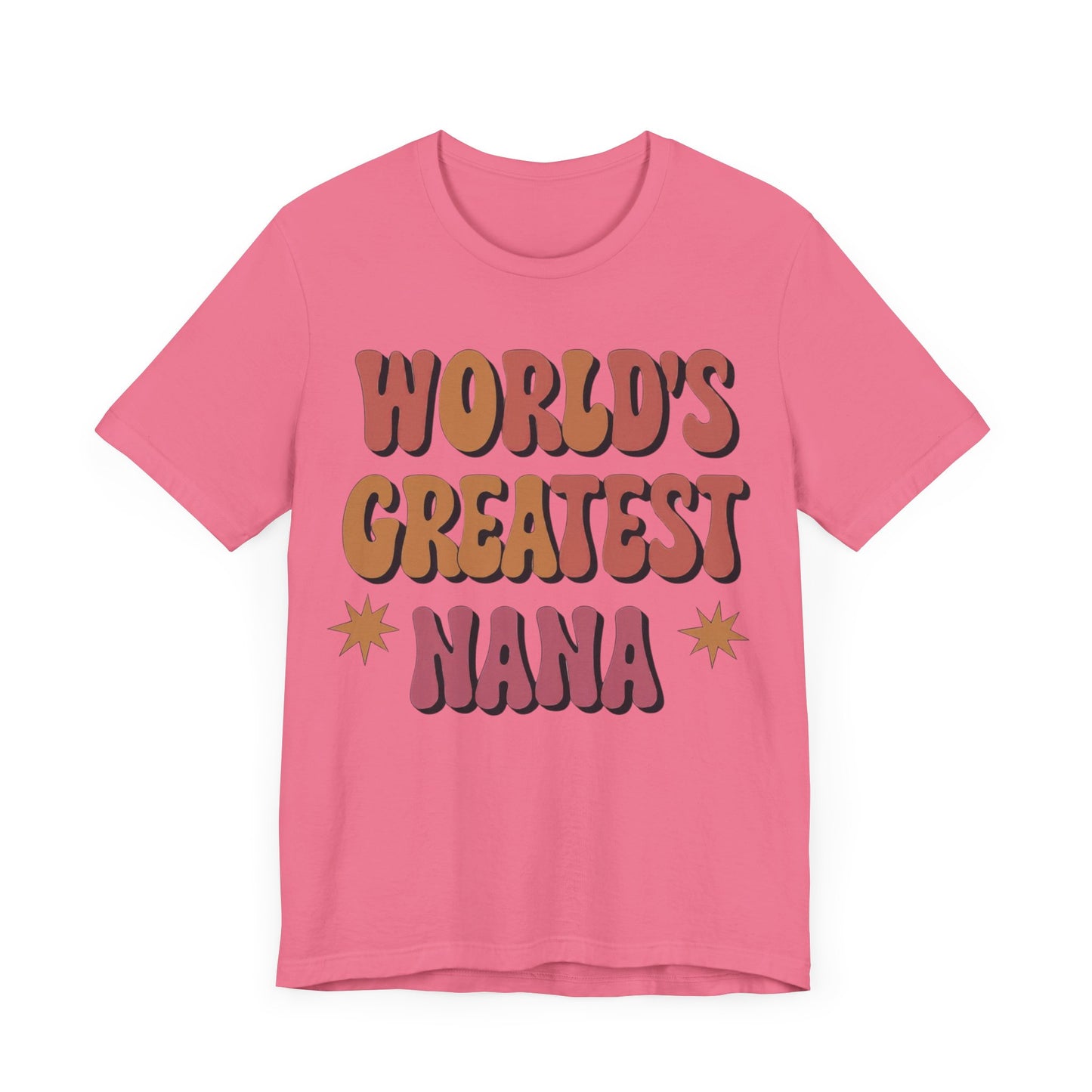 World's Greatest Nana t-shirt with colorful retro fonts, perfect for showing love and appreciation to your Nana.