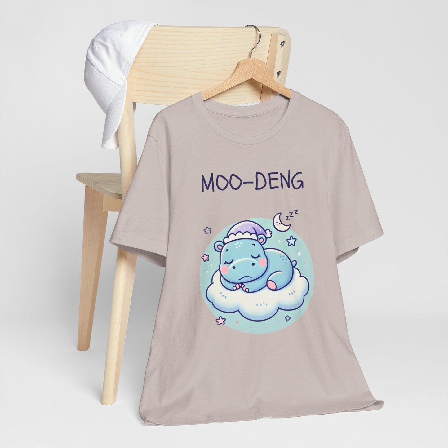 Moo-Deng Baby Hippo T-shirt, Adorable Gift for Her, Cute Animal Lover Tee