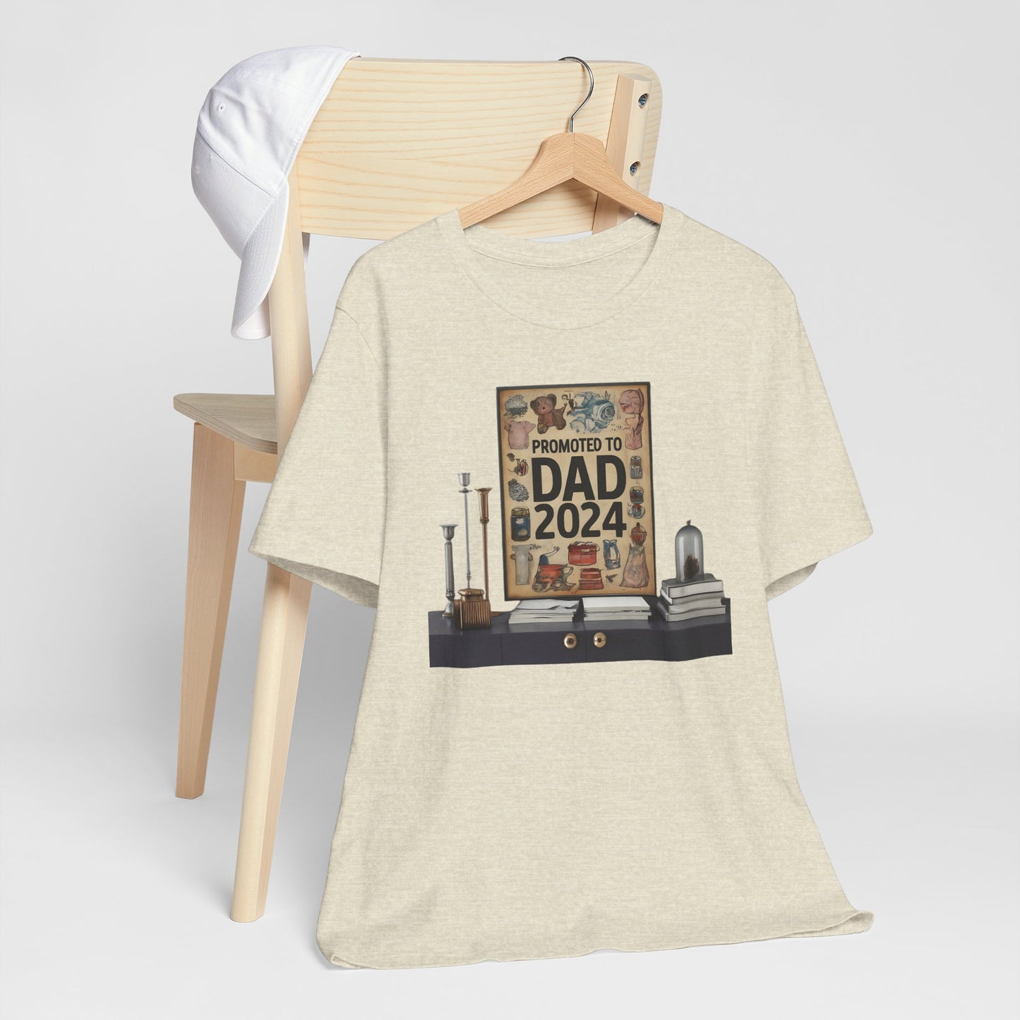 Promoted to Dad 2024 T-Shirt | Celebrate Fatherhood with Style