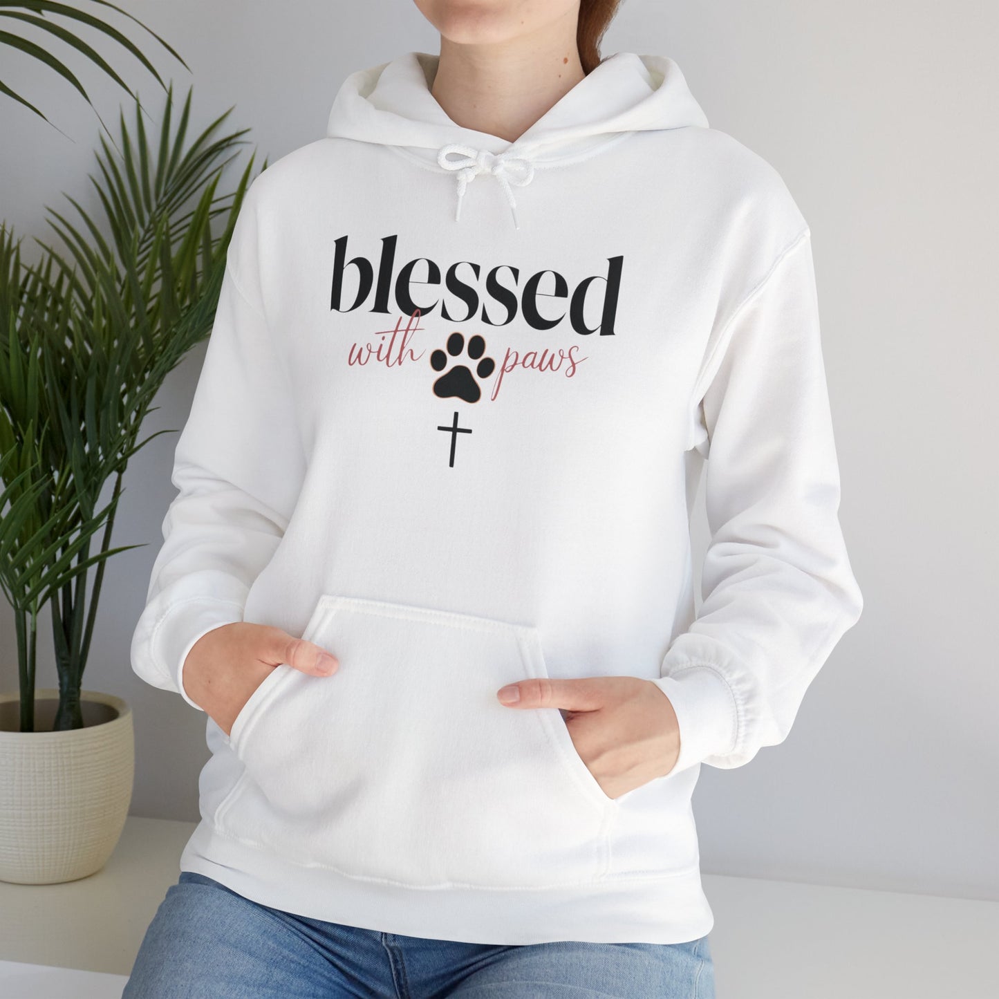 Blessed with Paws Hoodie: Perfect Gift for Dog and Cat Owners