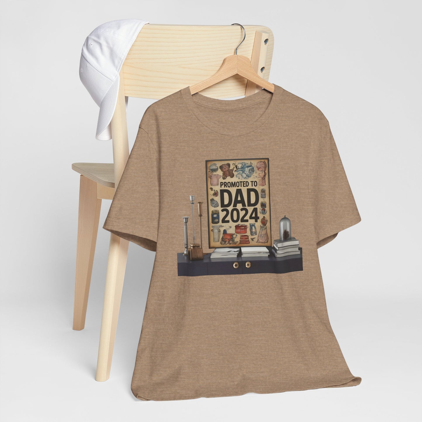 Promoted to Dad 2024 T-Shirt | Celebrate Fatherhood with Style