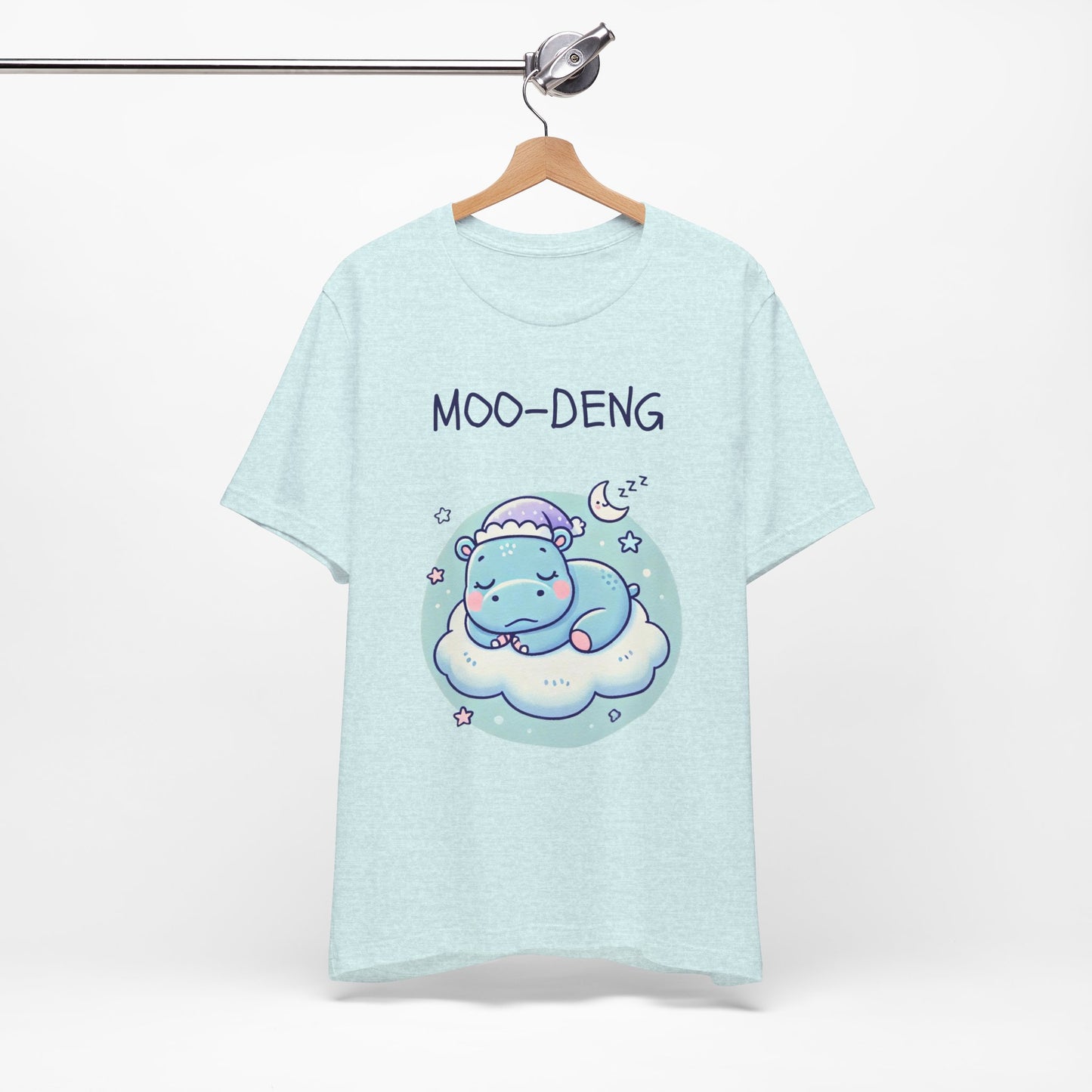 Moo-Deng Baby Hippo T-shirt, Adorable Gift for Her, Cute Animal Lover Tee