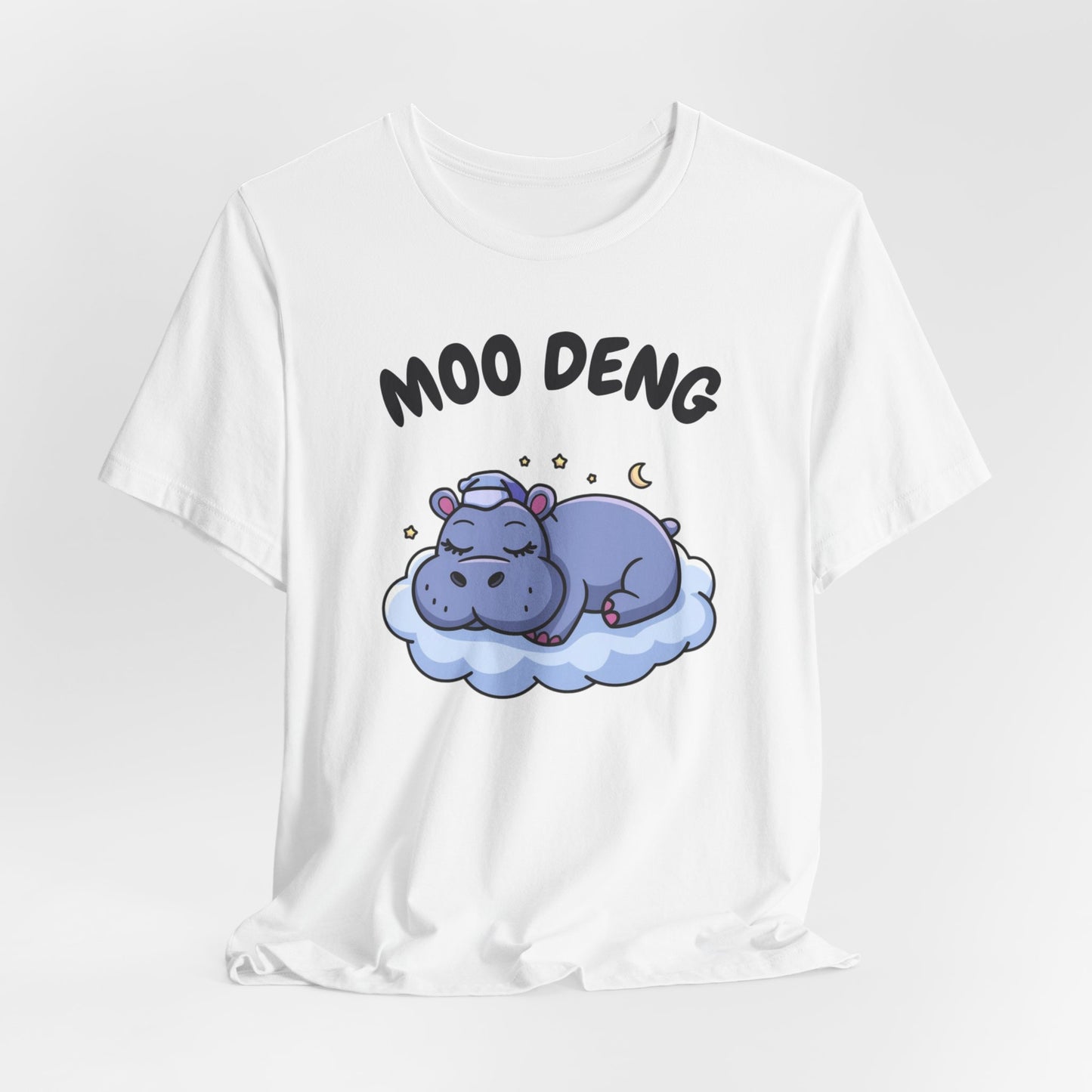 Funny Hippo Moo-Deng T-shirt, Quirky Animal Lover Gift for Her