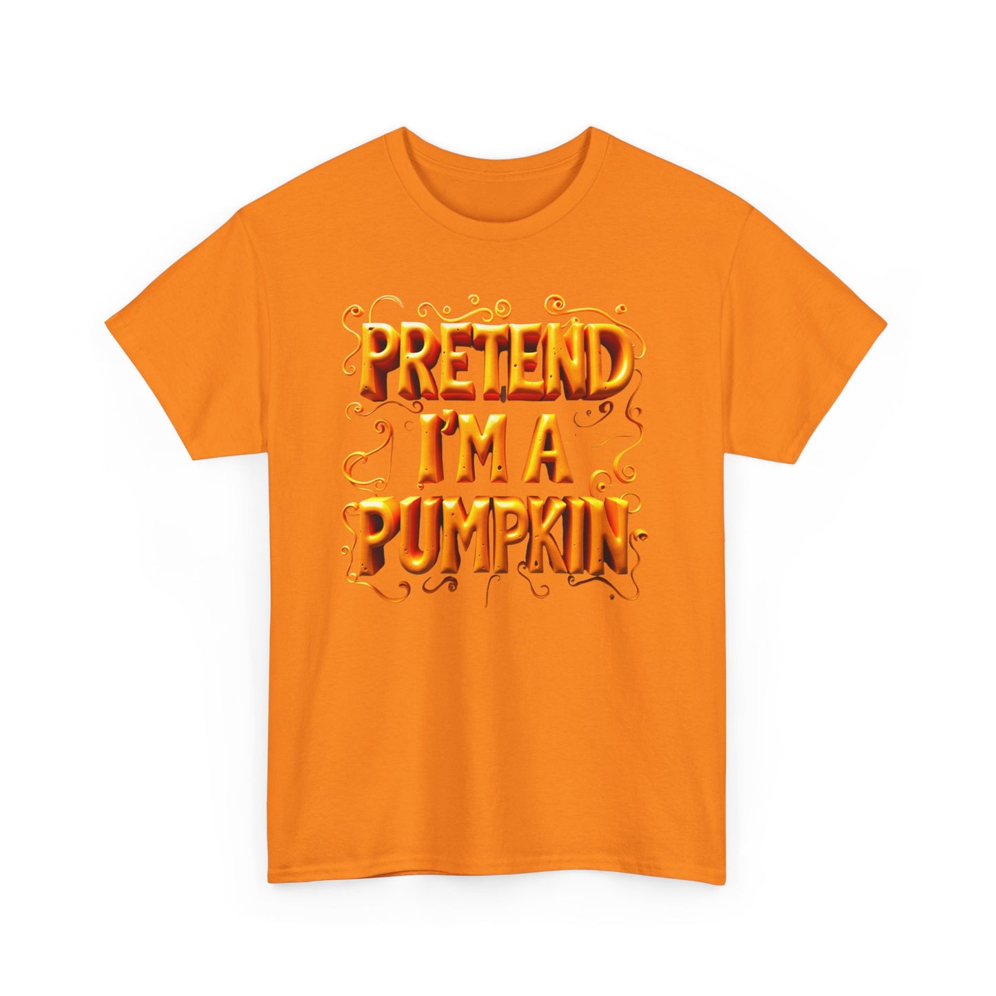 Pretend I'm a Pumpkin Halloween Shirt, Funny Pumpkin Design