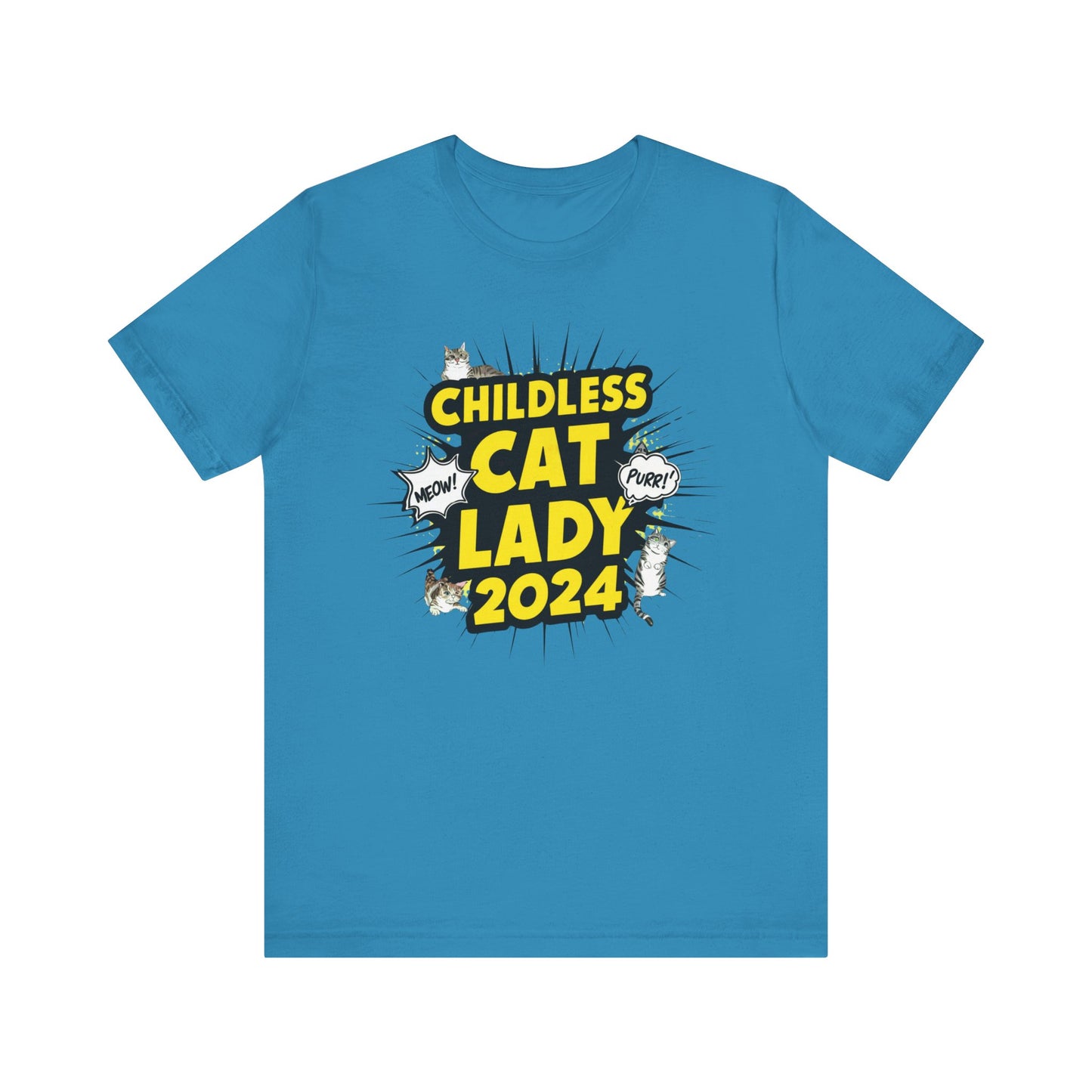 Childless Cat Lady 2024 T-Shirt Collection | Funny Political and Cat Lover Tees for Election Day Humor