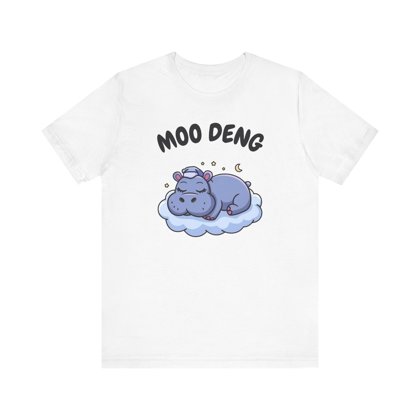 Funny Hippo Moo-Deng T-shirt, Quirky Animal Lover Gift for Her