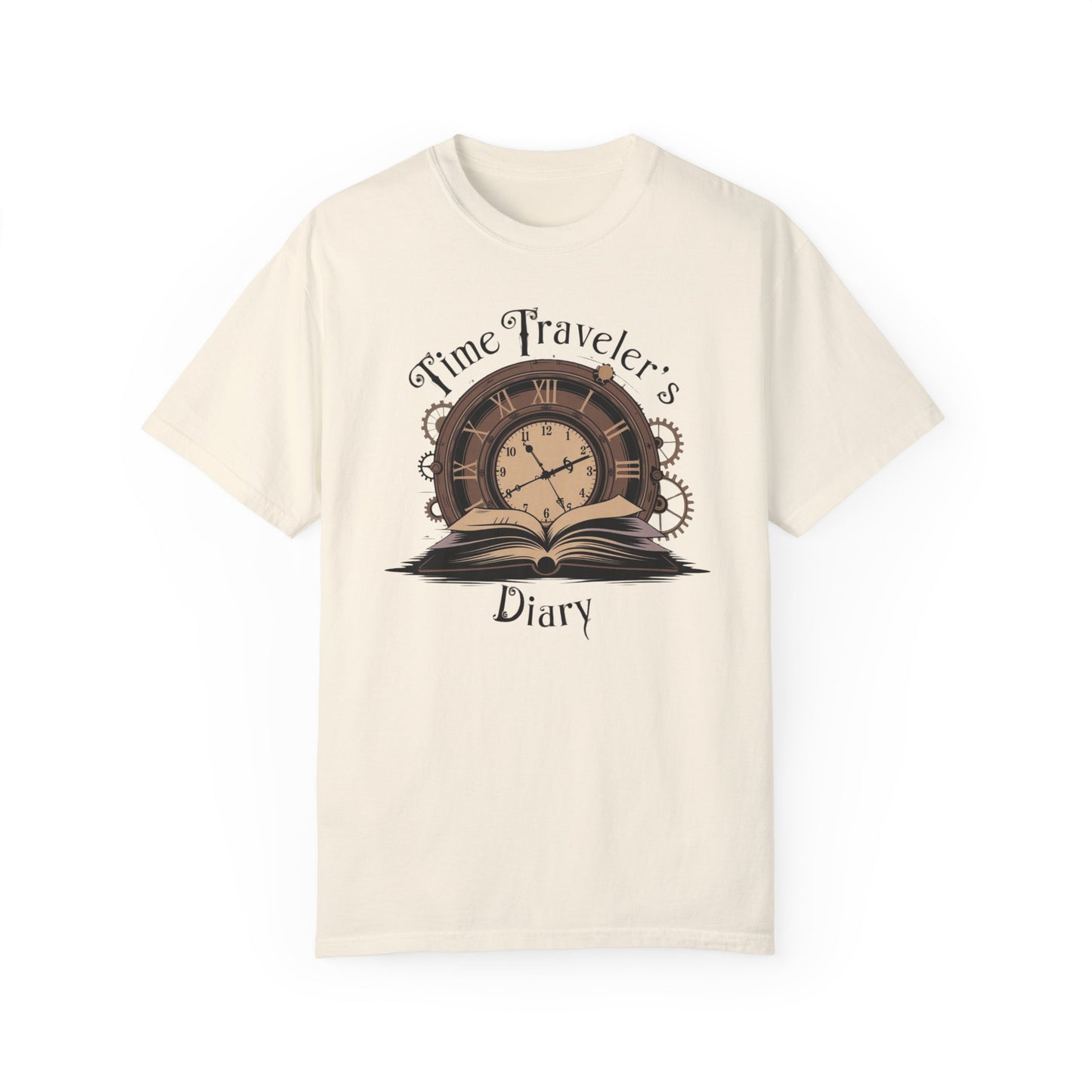 Time Traveler's Diary Garment-Dyed T-Shirt for History Lovers