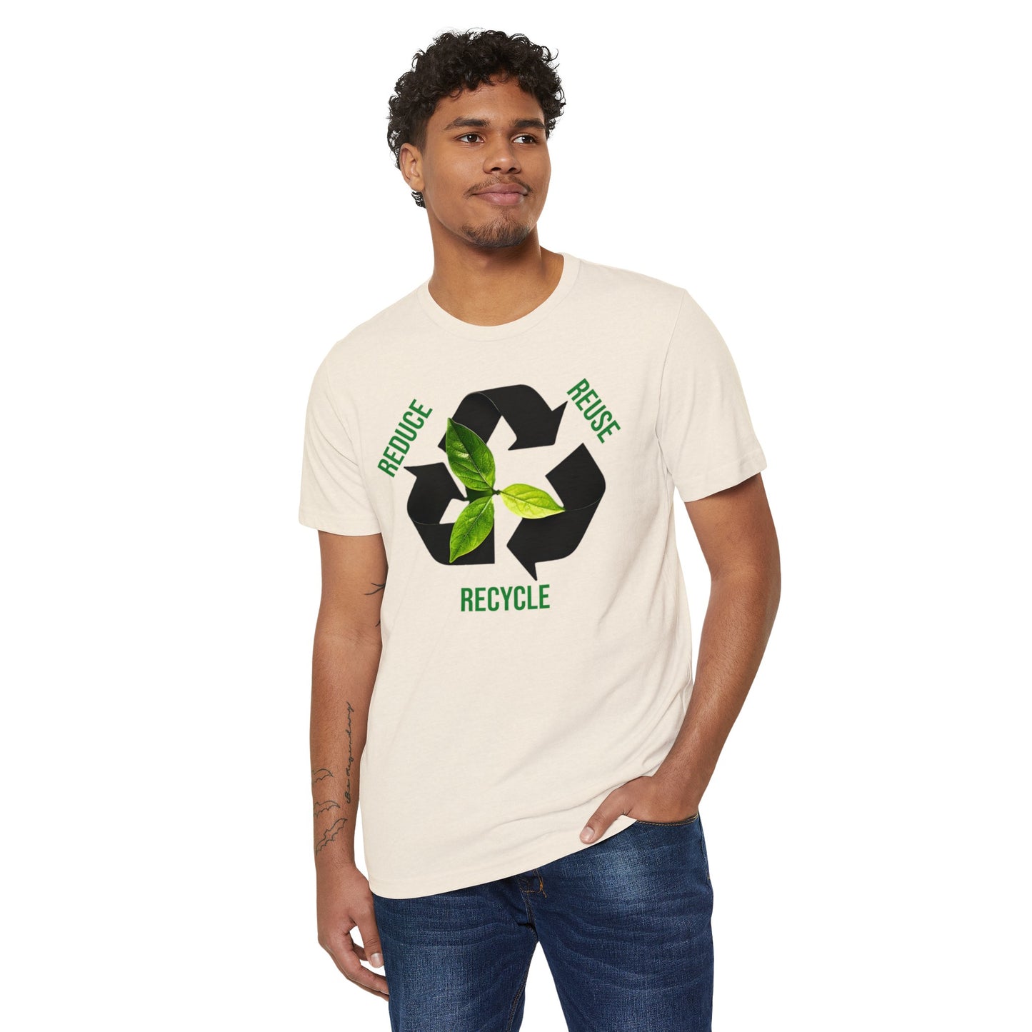 Reduce, Reuse, Recycle: Eco-Friendly Organic Cotton Tee