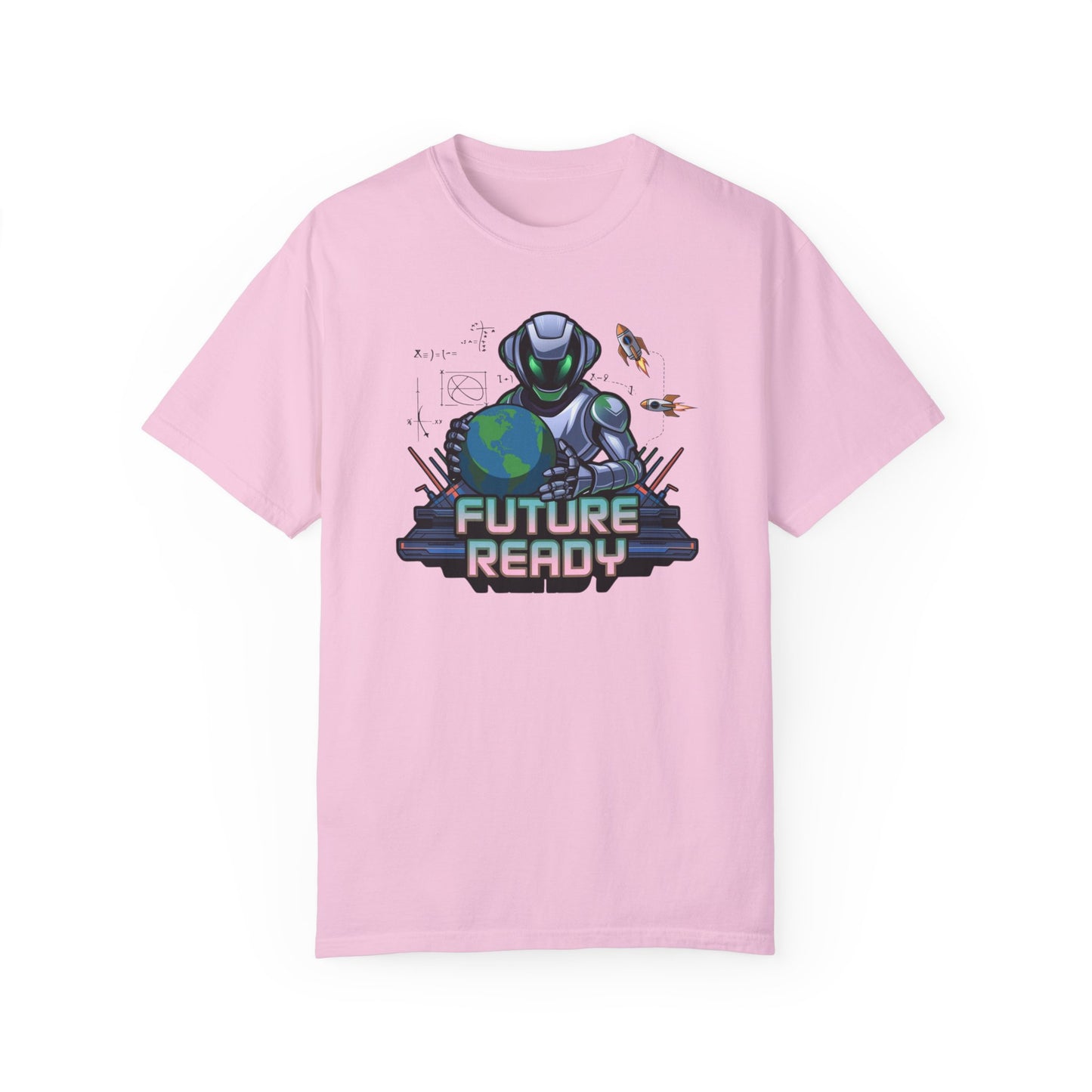 Future Ready Unisex Garment-Dyed T-Shirt - Perfect for Tech Lovers and Space Enthusiasts