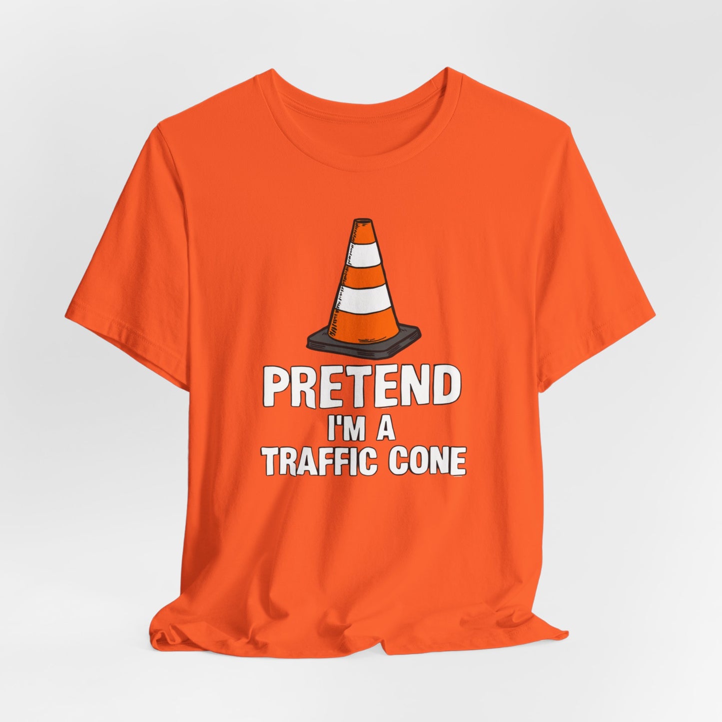 Funny Halloween Traffic Cone Shirt, Pretend Im a Traffic Cone Halloween Costume Gift