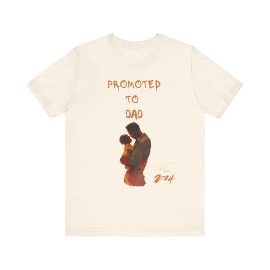 Promoted to Dad 2024 T-Shirt - Perfect Gift for New Dads and Expecting Fathers!