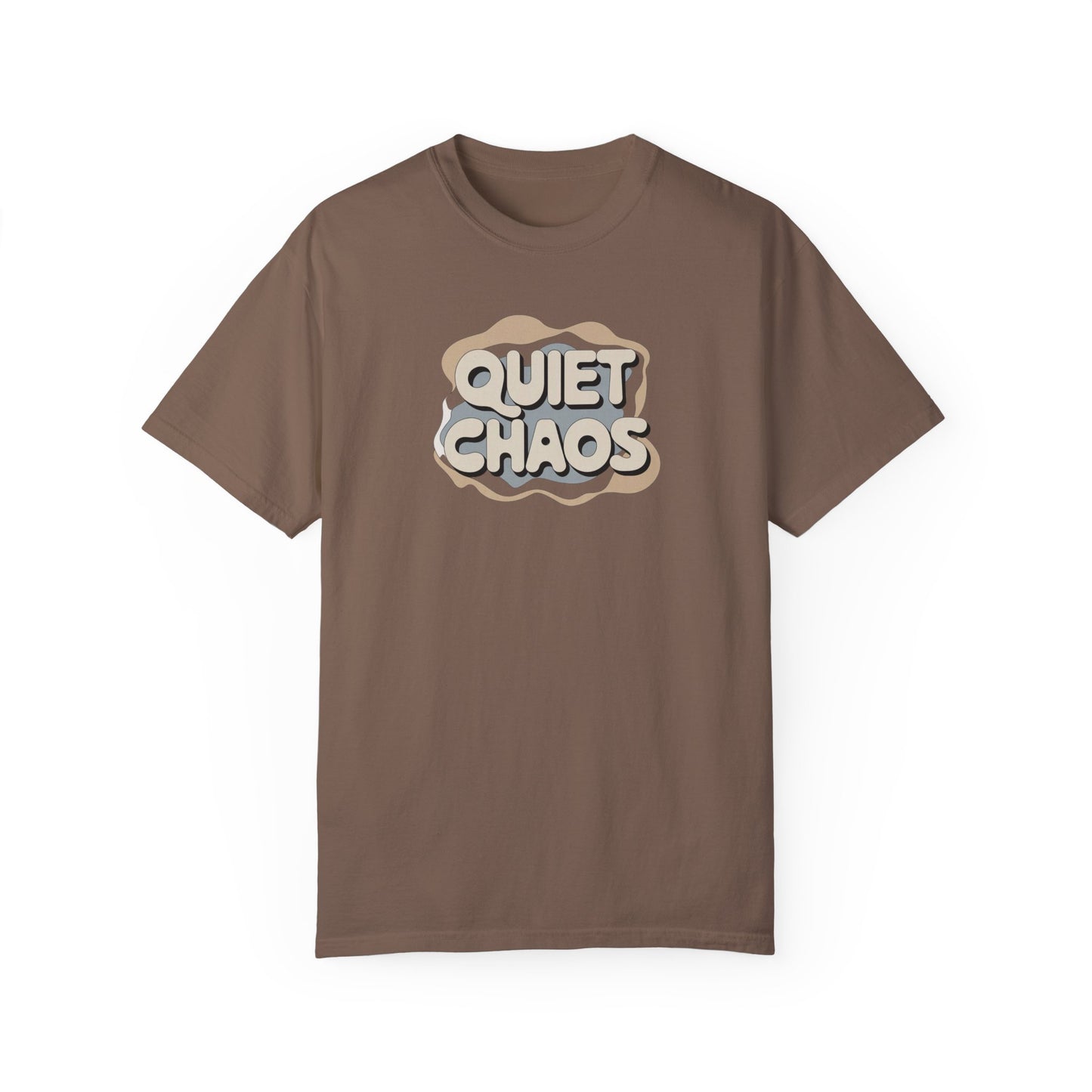 Unisex Garment-Dyed T-Shirt - 'Quiet Chaos' Design for Relaxed Vibes