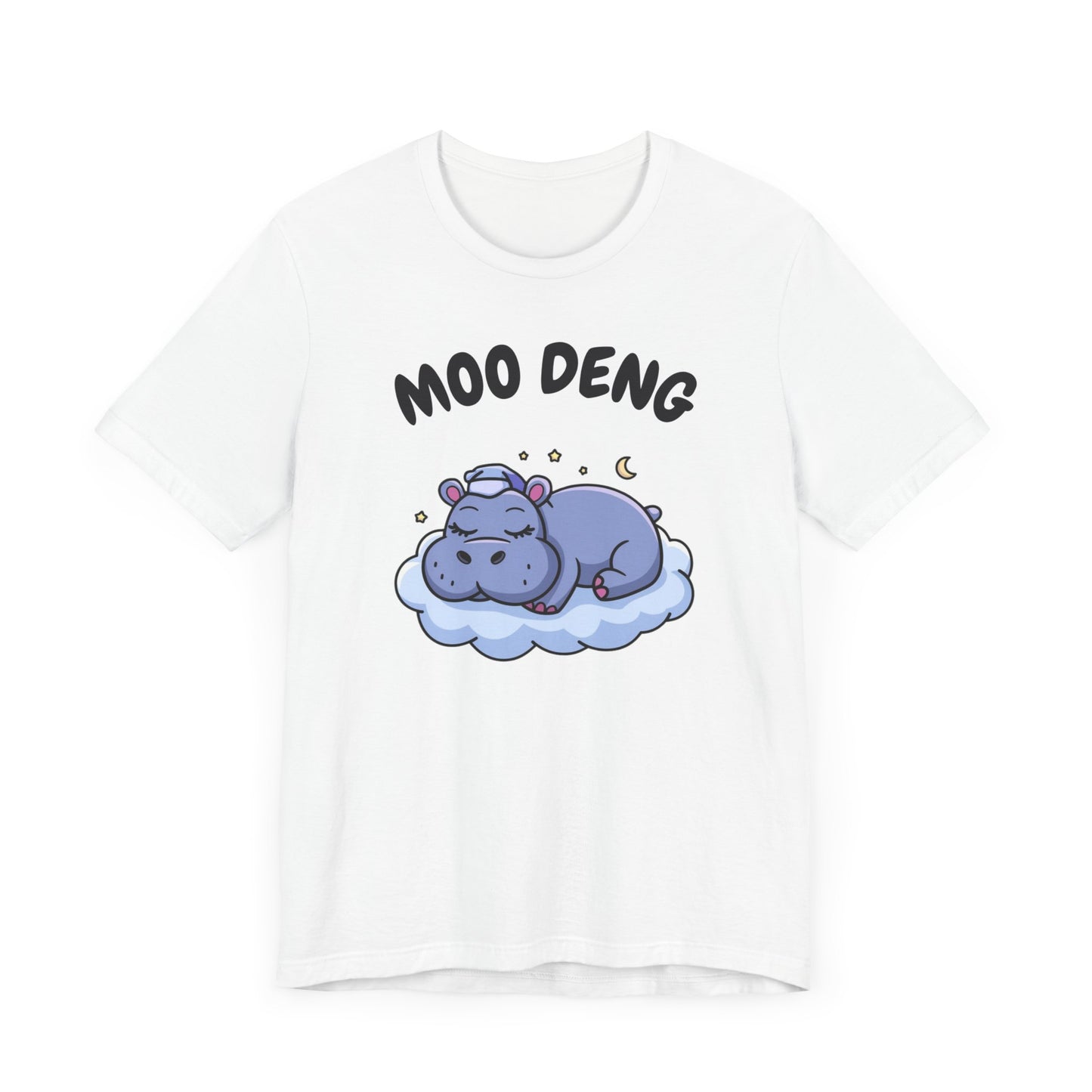 Funny Hippo Moo-Deng T-shirt, Quirky Animal Lover Gift for Her