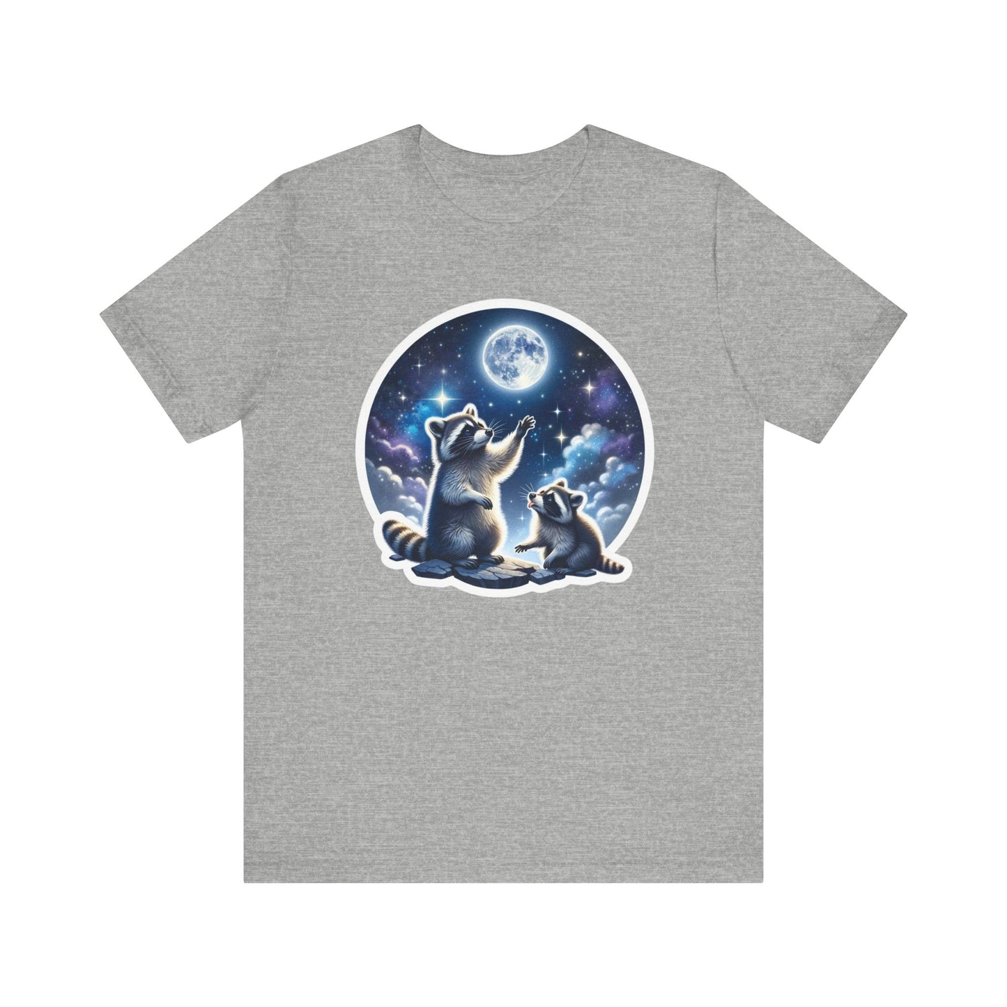 Moonlit Raccoons Tee, Nocturnal Charm