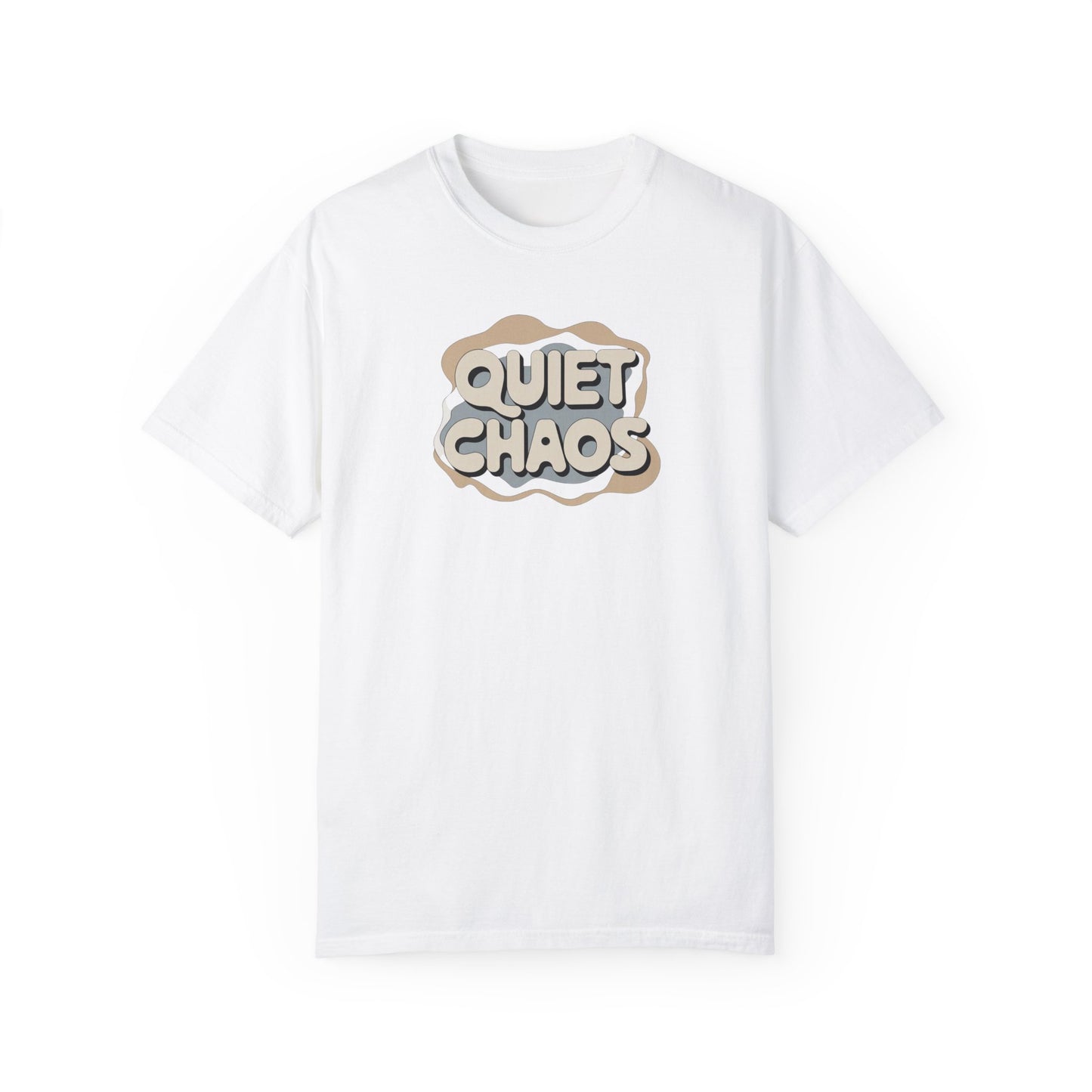 Unisex Garment-Dyed T-Shirt - 'Quiet Chaos' Design for Relaxed Vibes