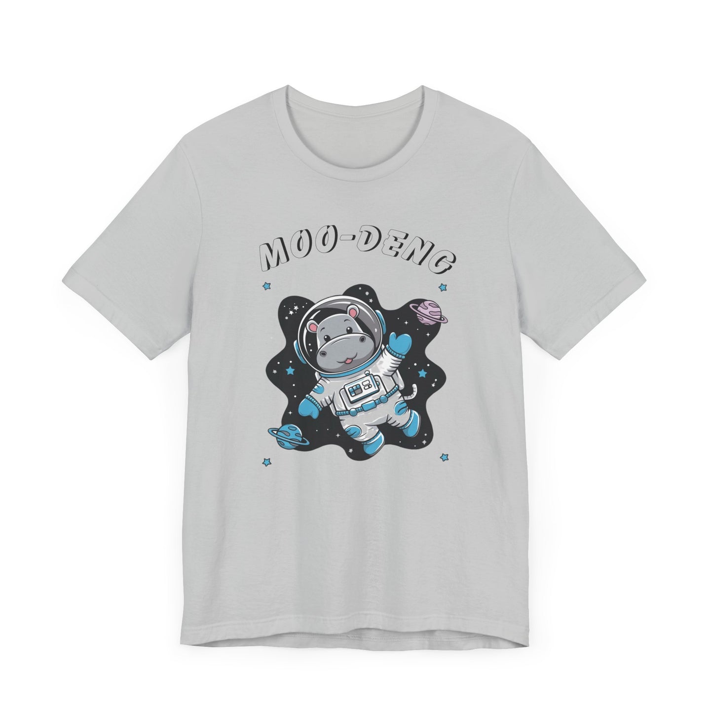 Moo Deng Baby Hippo Astronaut T-Shirt, Gift for Her Quirky Animal Lovers