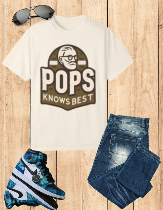 Pops Knows Best graphic tee - classic and unique Father's Day gift