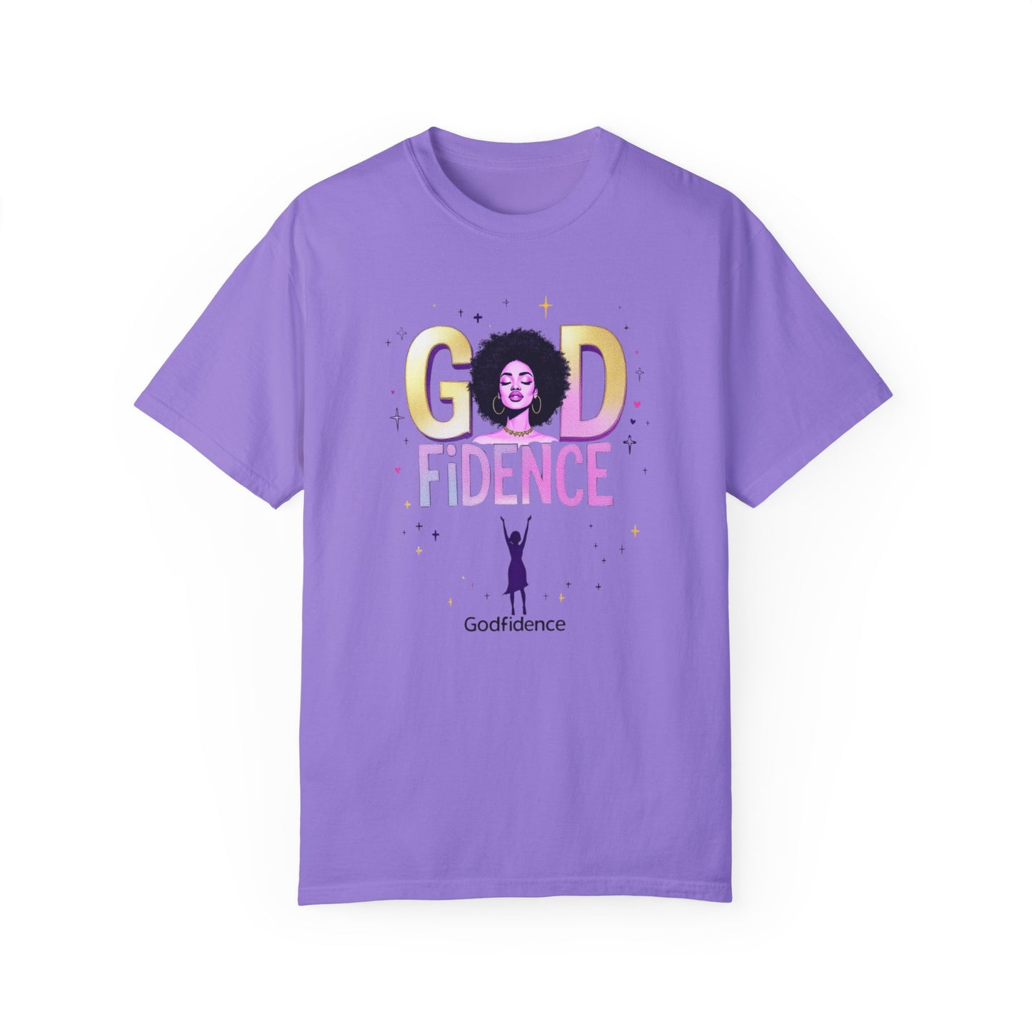 Godfidence Unisex Garment-Dyed T-Shirt - Empowering Affirmation Tee