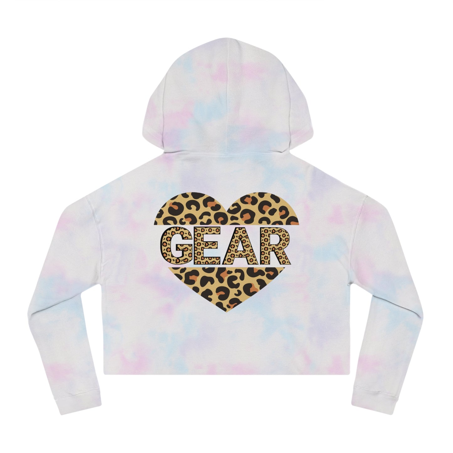 Leopard Print Love & Gear Women's Cropped Hoodie