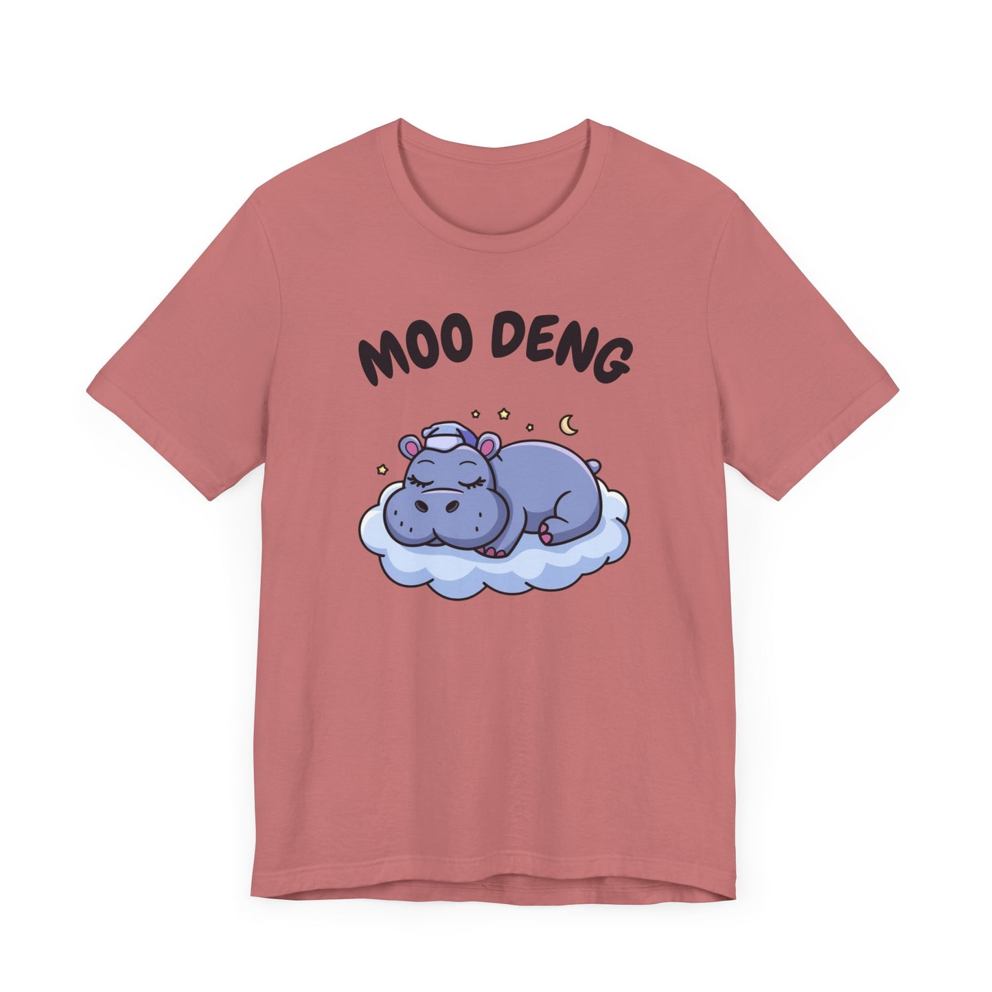 Funny Hippo Moo-Deng T-shirt, Quirky Animal Lover Gift for Her