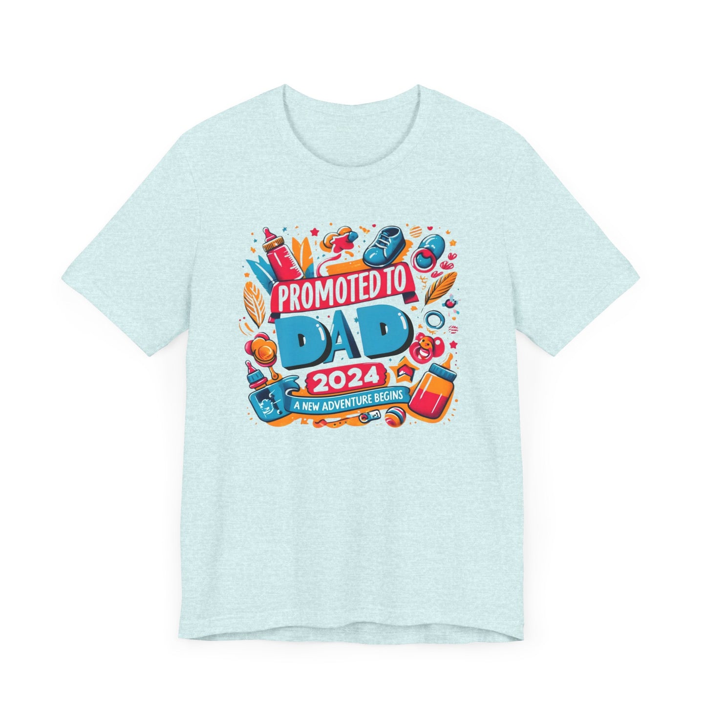 Promoted to Dad 2024 T-Shirt | Celebrate Fatherhood with Style