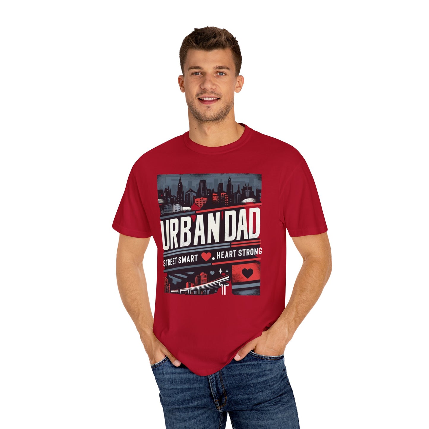 Urban Dad graphic tee - street smart and heart strong, unique Father's Day gift