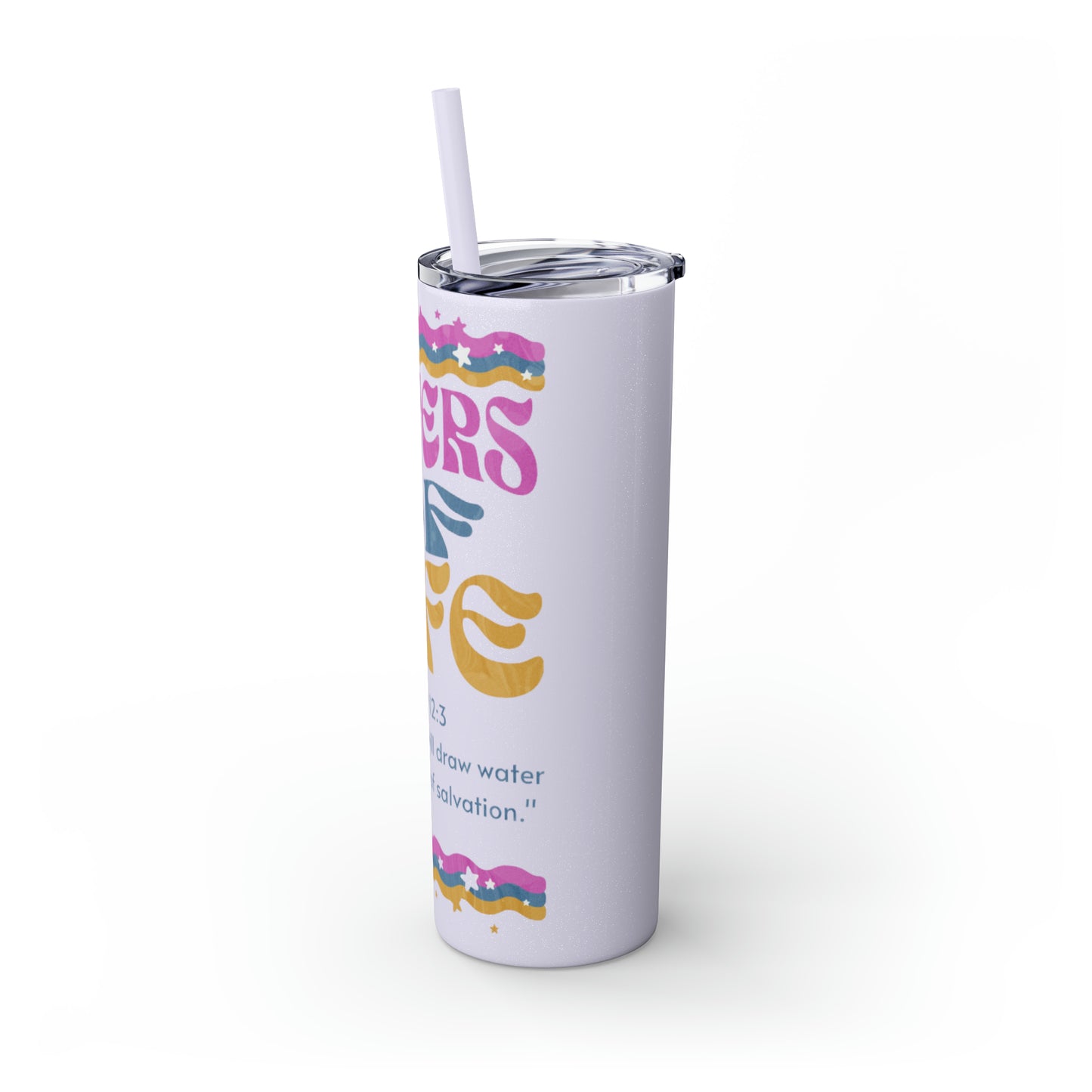 Waters of Life Tumbler with Straw, 20oz