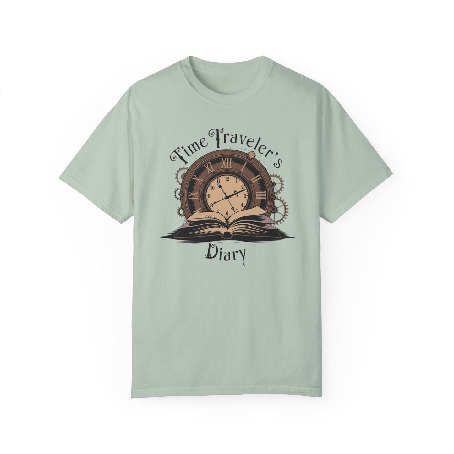 Time Traveler's Diary Garment-Dyed T-Shirt for History Lovers