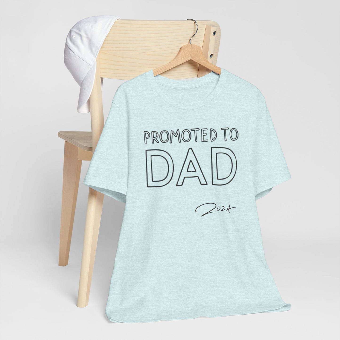 Promoted to Dad 2024 T-Shirt | Celebrate Fatherhood with Style