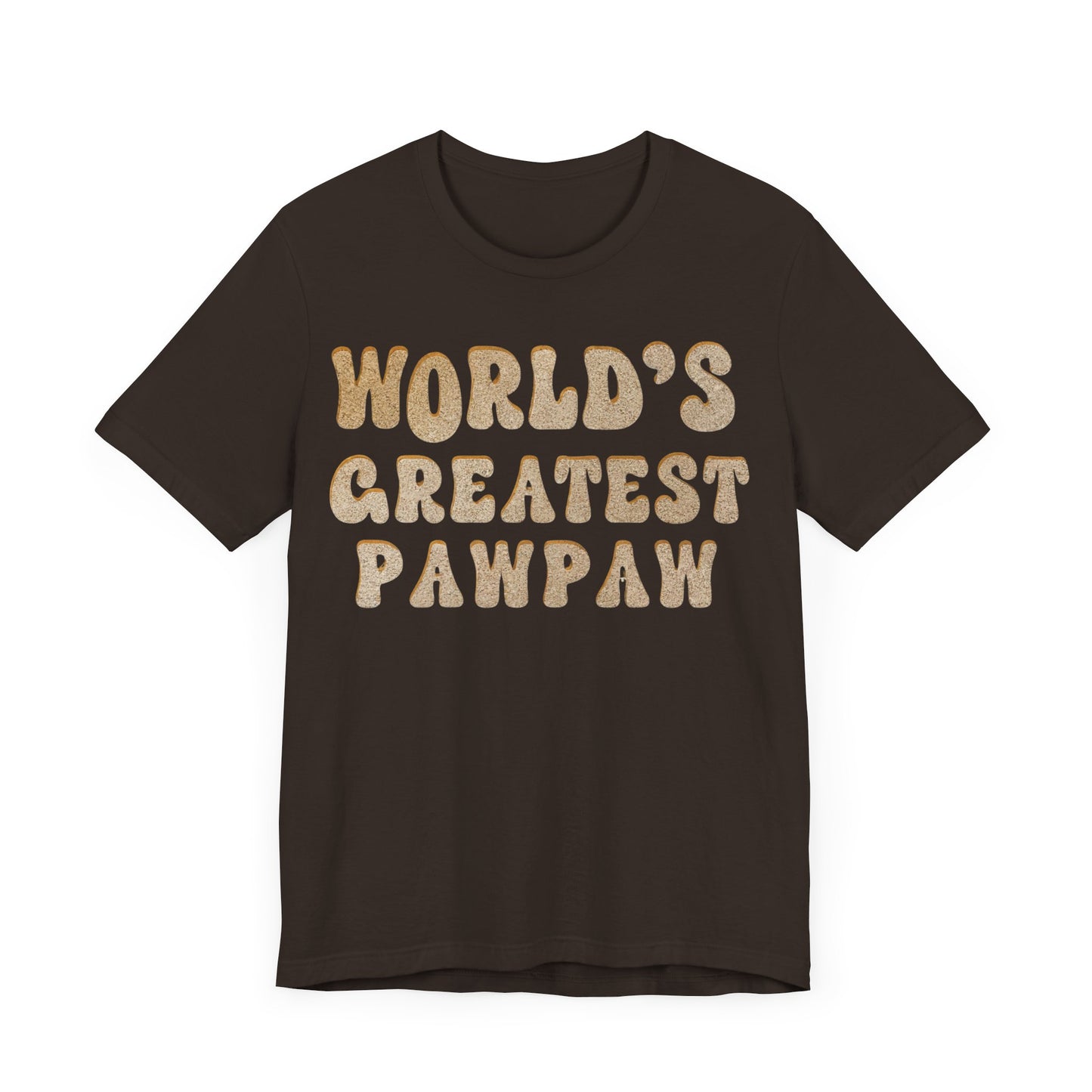 World's Greatest Pawpaw Retro T-Shirt in navy and royal blue colors, featuring a fun and colorful design perfect for grandpa appreciation gifts.