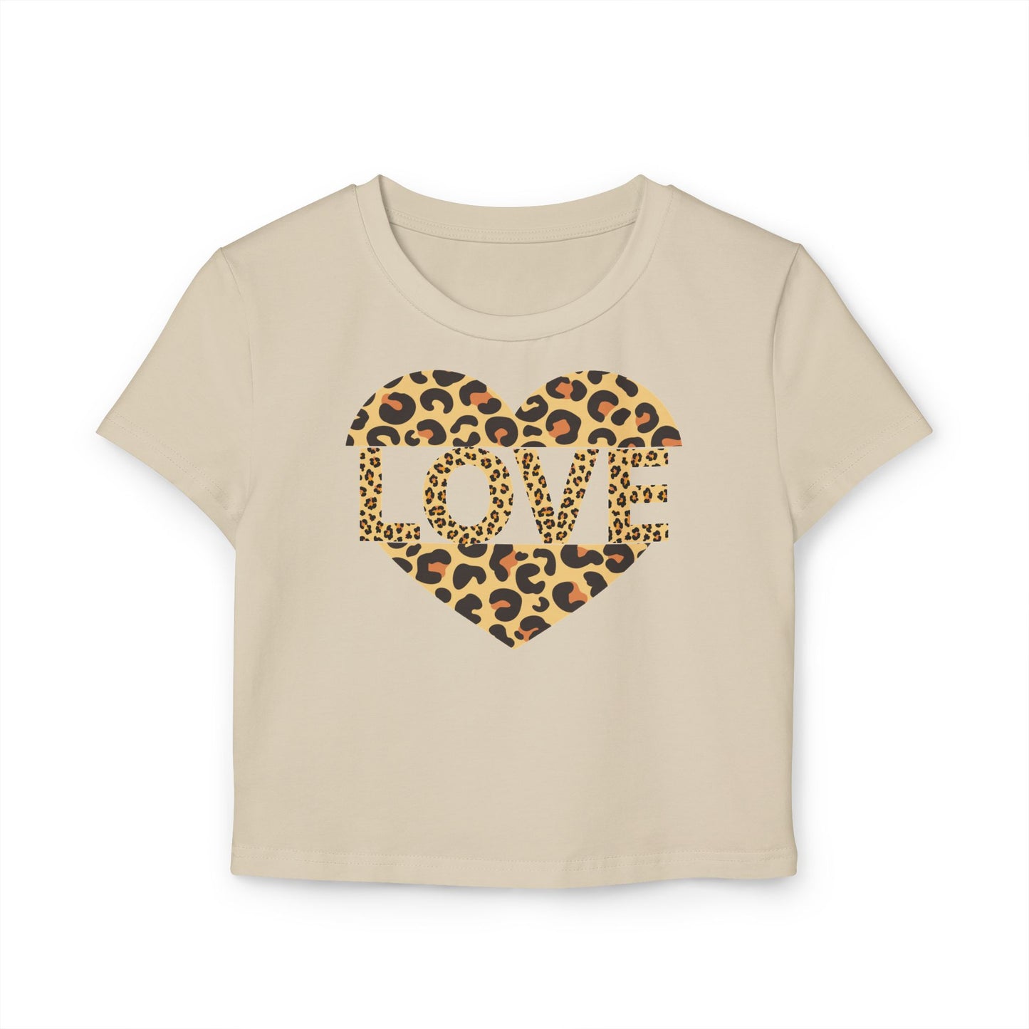 Leopard Print Love Graphic Baby Tee