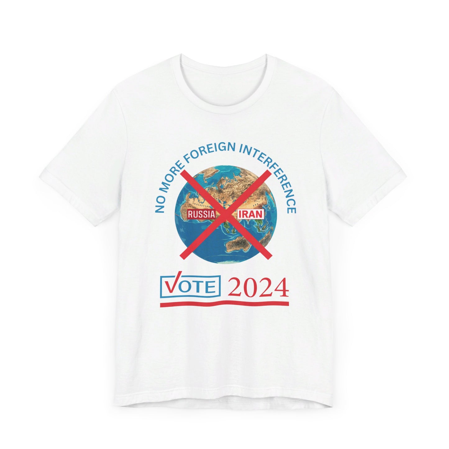 Bold 'No More Foreign Interference' 2024 T-Shirt Collection | Patriotic Political Statement Tees for Election Day