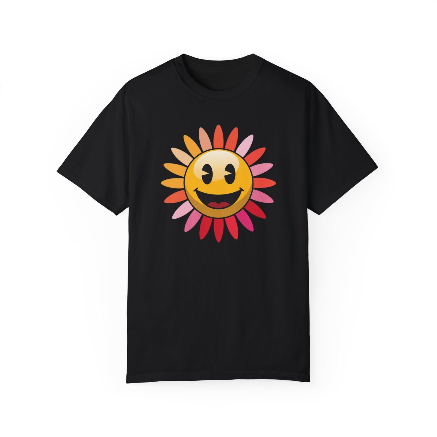 Smiley Sunshine Unisex Garment-Dyed T-Shirt | Feel-Good Vibe Apparel