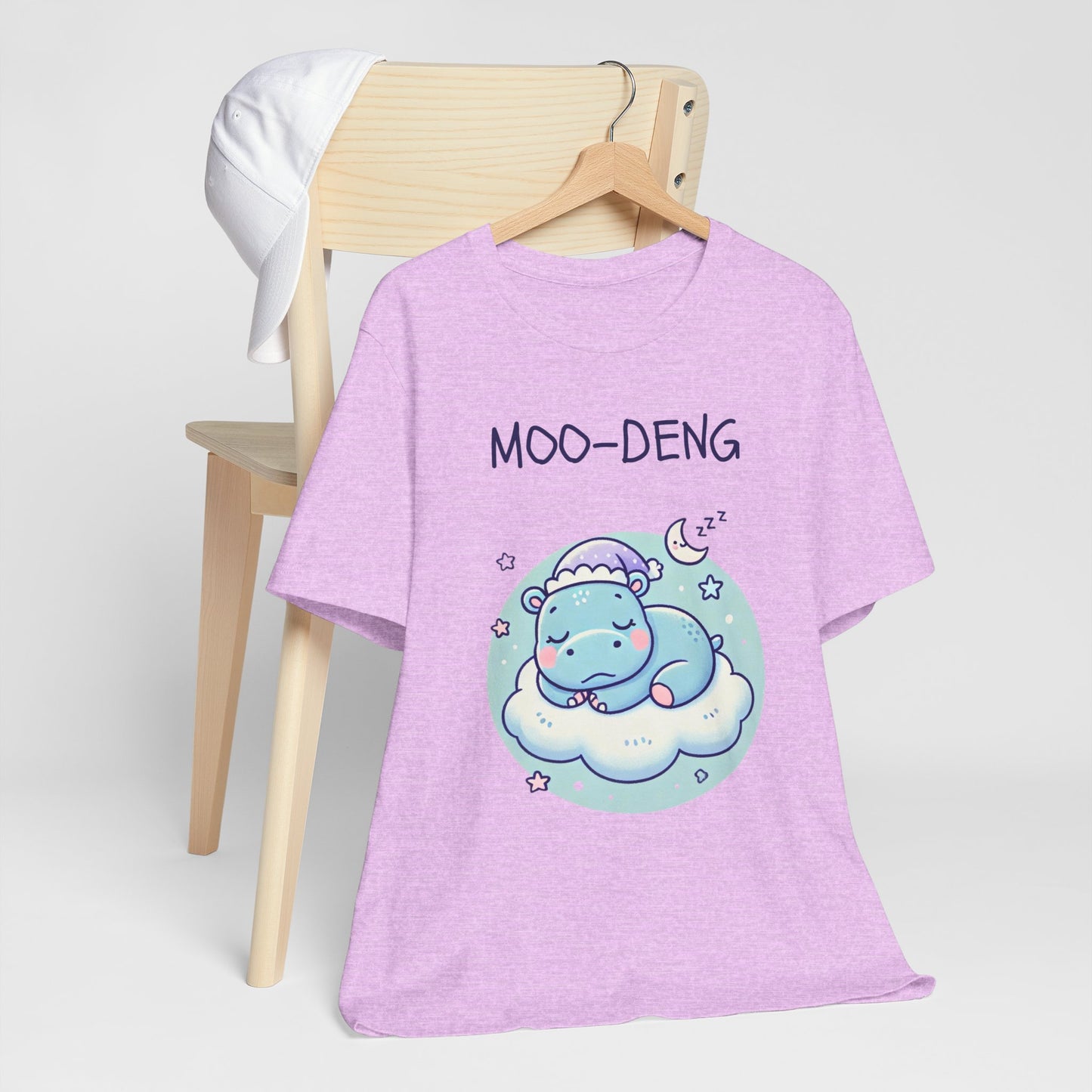 Moo-Deng Baby Hippo T-shirt, Adorable Gift for Her, Cute Animal Lover Tee