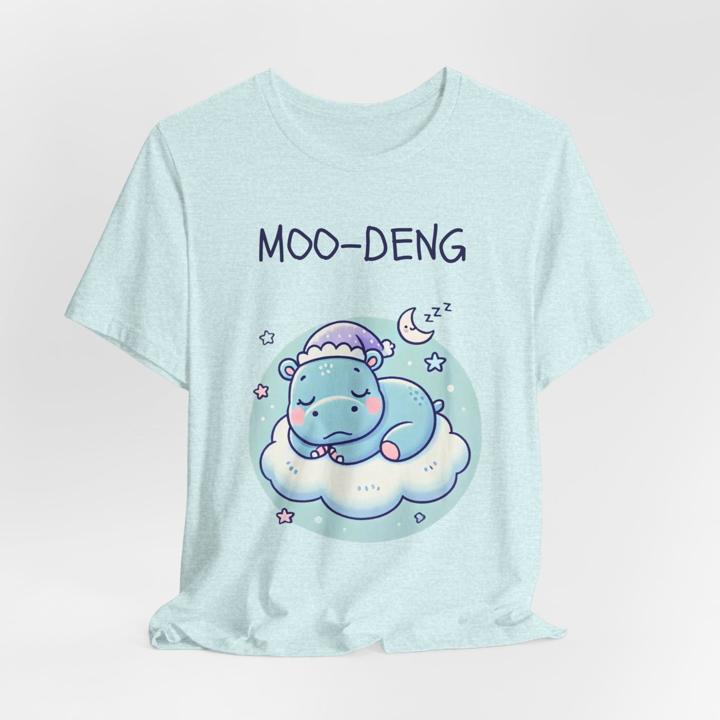 Moo-Deng Baby Hippo T-shirt, Adorable Gift for Her, Cute Animal Lover Tee