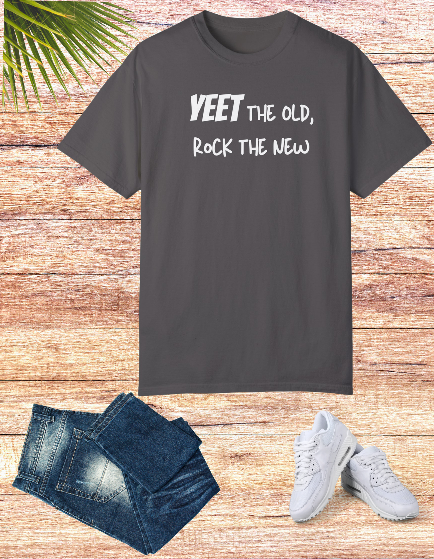 Revolutionary Rhythm Tee: Yeet the Old, Rock the New