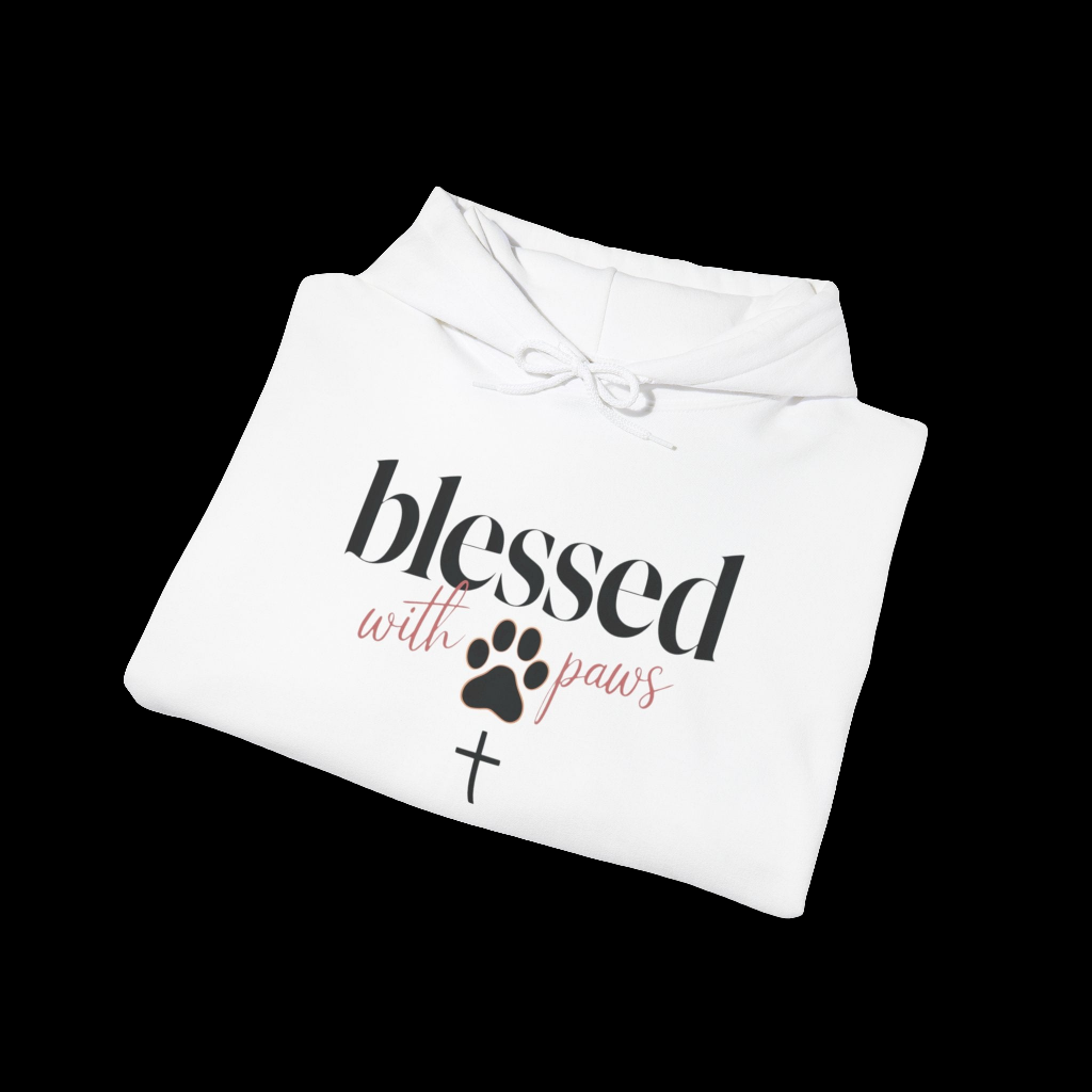 Blessed with Paws Hoodie: Perfect Gift for Dog and Cat Owners