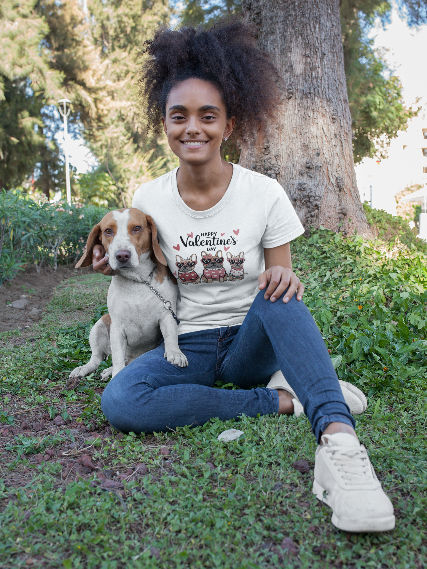 Happy Valentine's Day Cute Dog T-Shirt